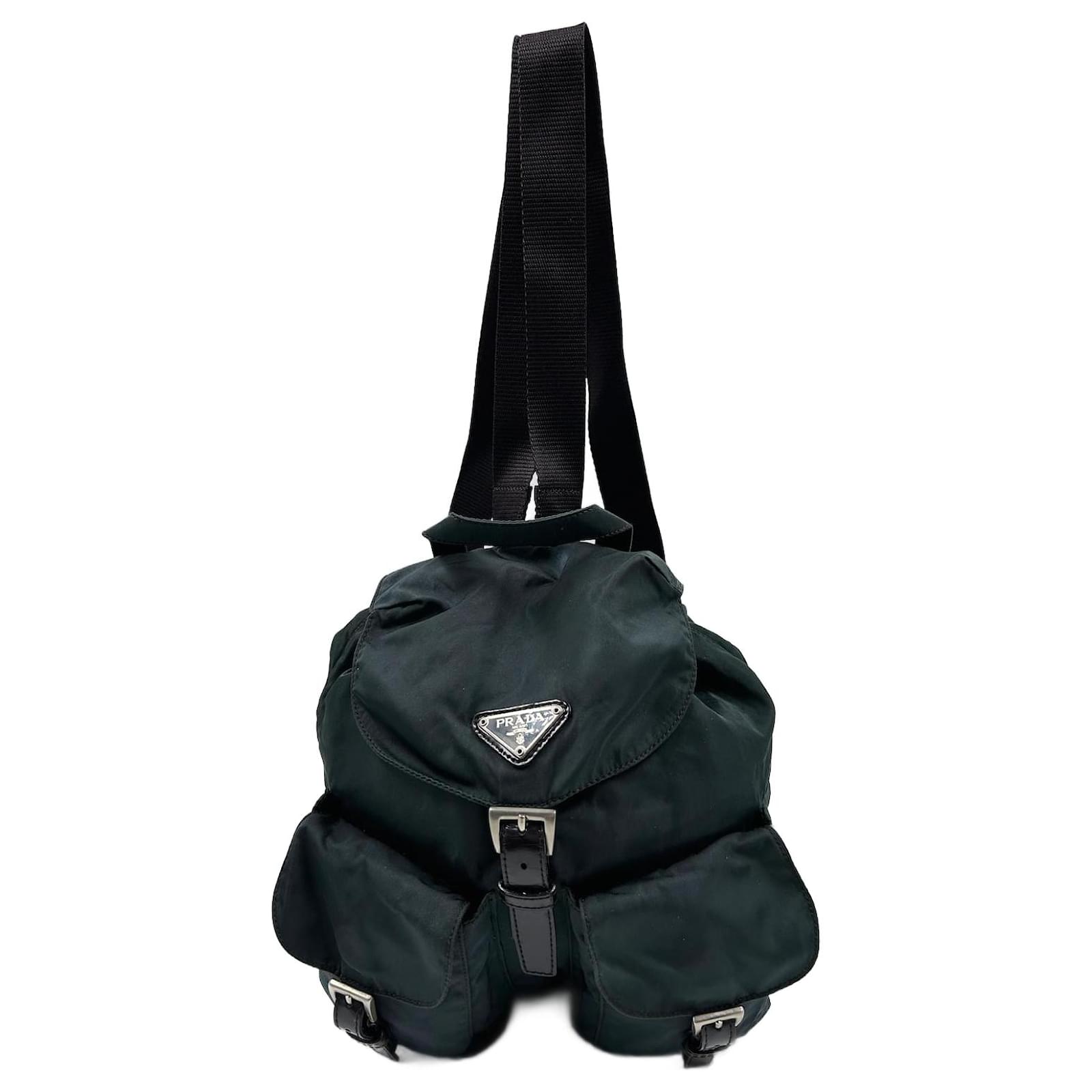 Green Prada Nylon Backpack  - Joli Closet