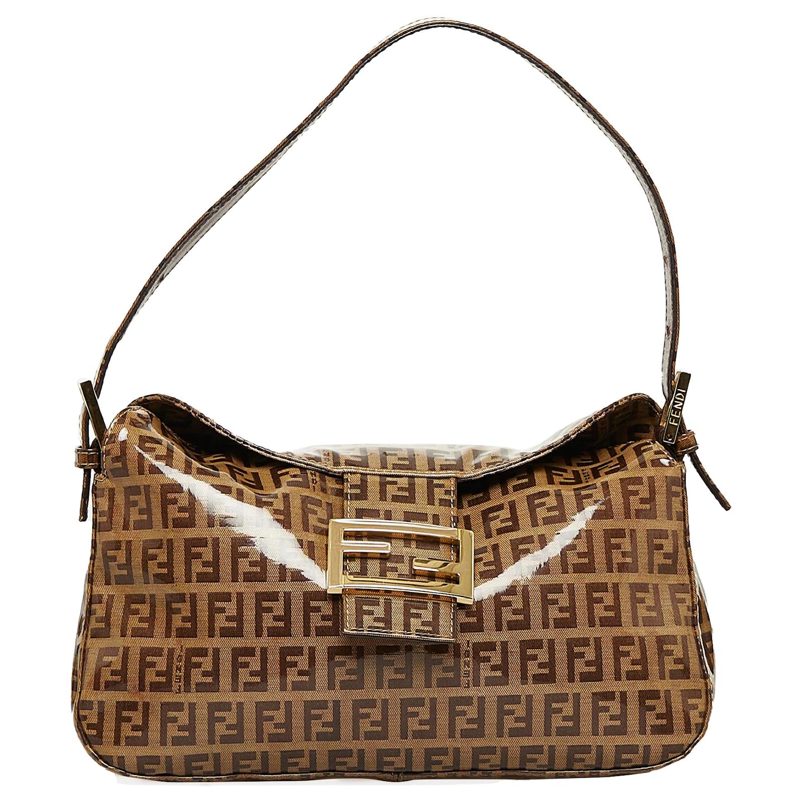 Fendi Crystal Zucchino Doulbe Flap, Fendi Handbags