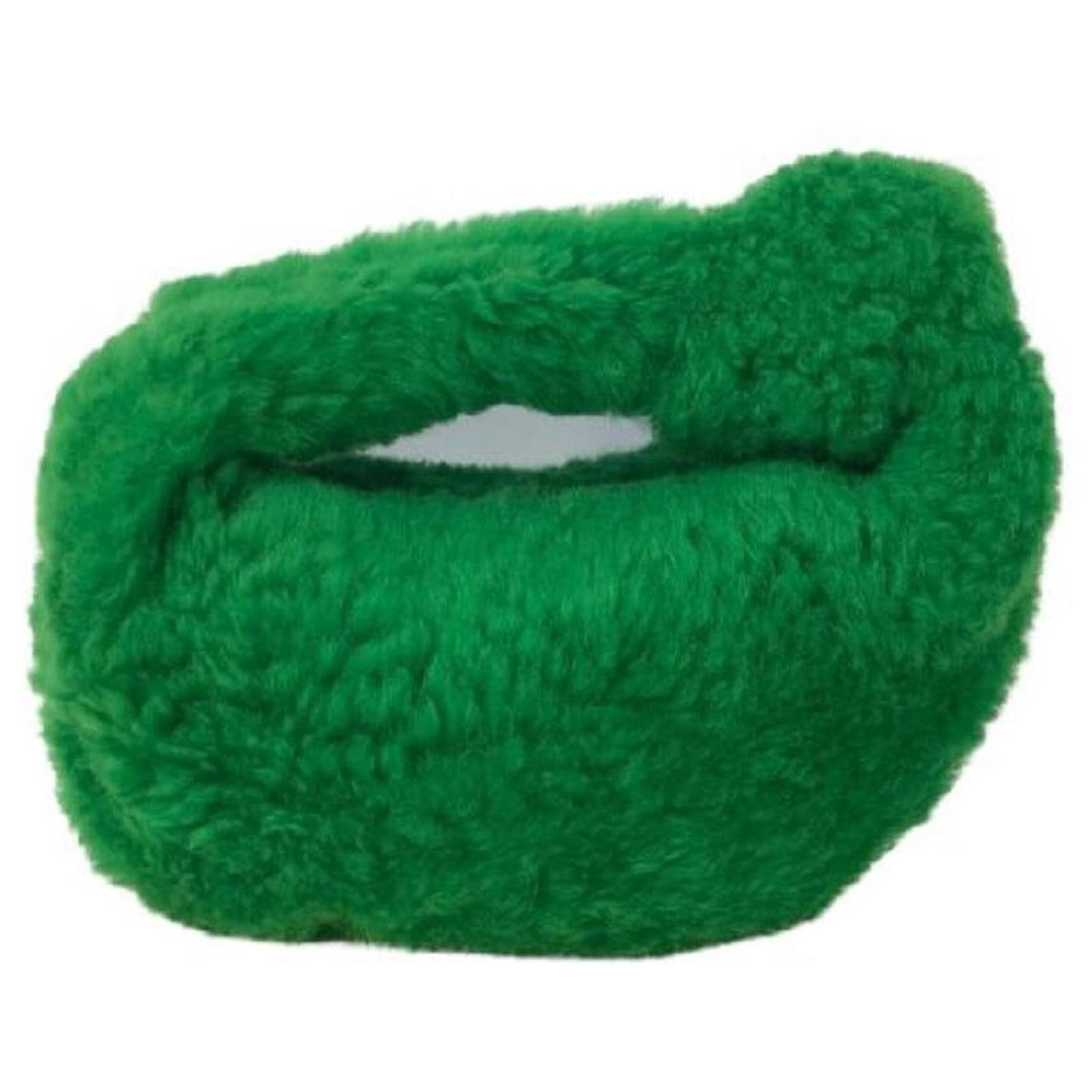 Bottega Mini The Jodi Fur Handbag Green ref.887618 Joli Closet