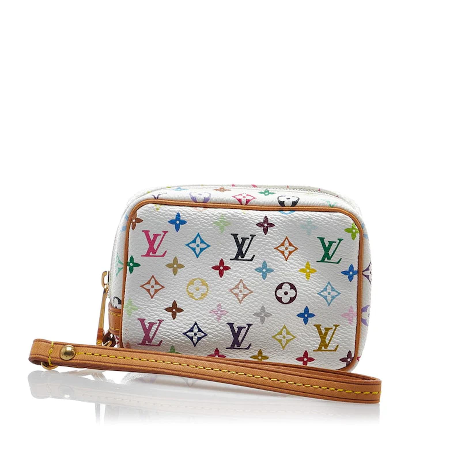 Louis Vuitton Monogram Multicolore Wapity Pouch M58033 White Cloth  ref.888798 - Joli Closet