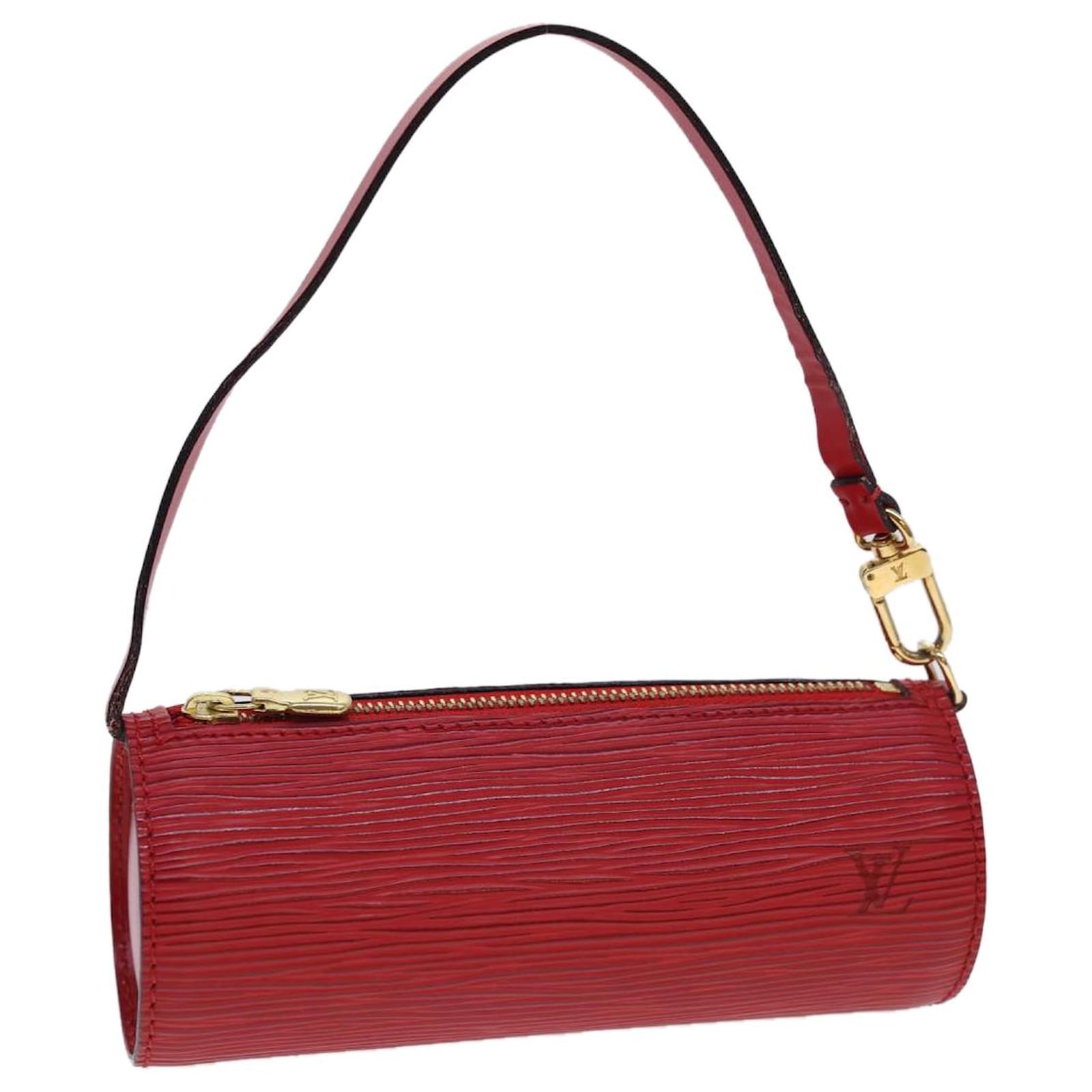 Louis Vuitton Red Epi Leather Soufflot Shoulder Bag with material epi  leather