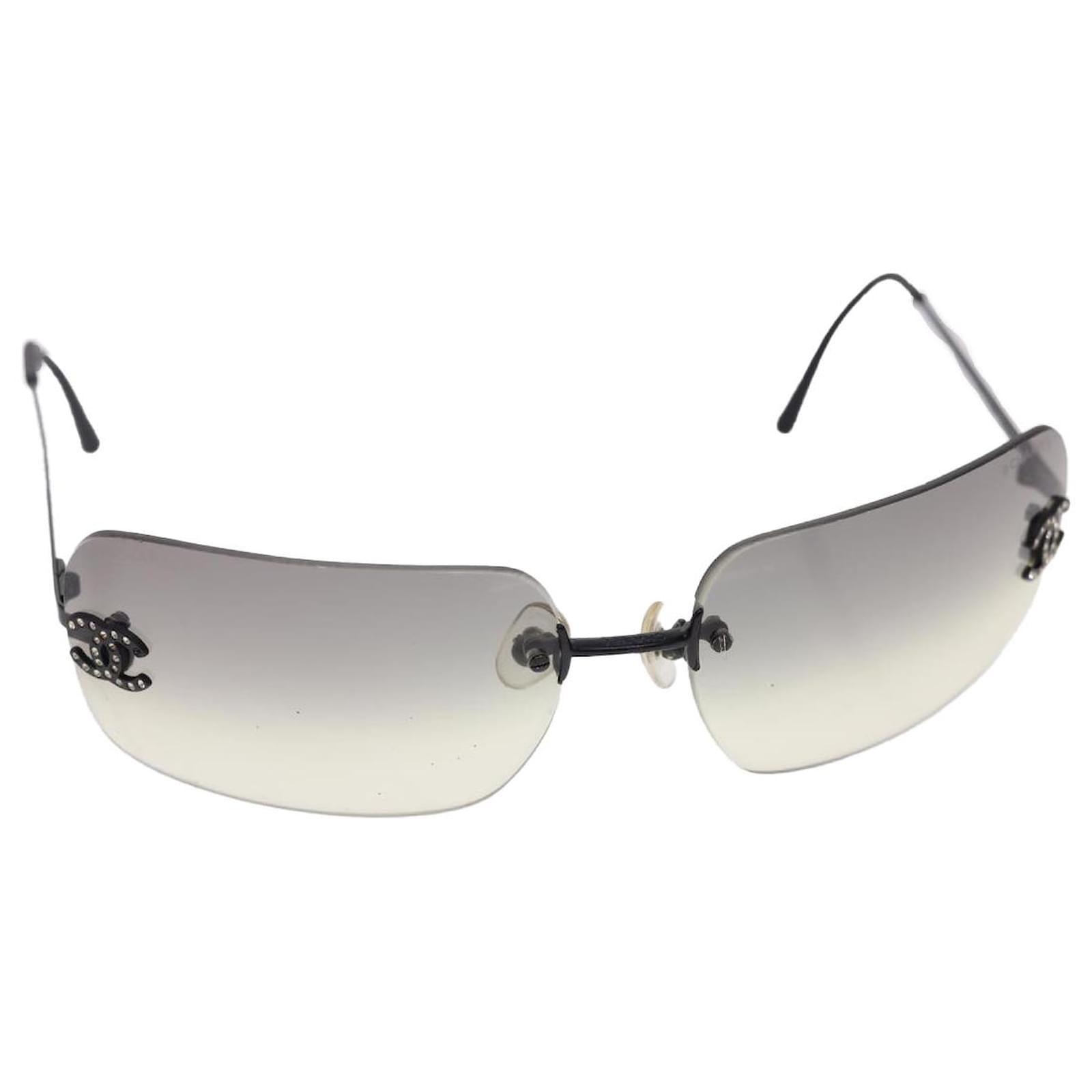 CHANEL Sunglasses Black CC Auth yk6549 Plastic ref.888936 - Joli