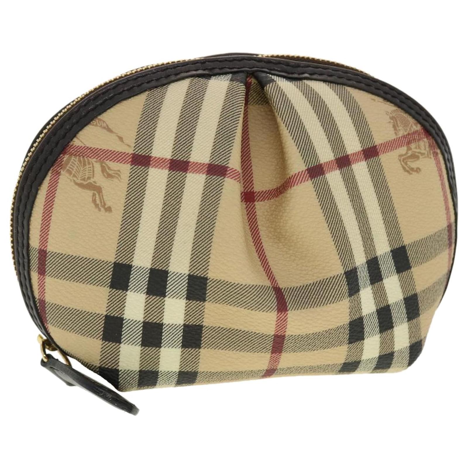 BURBERRY CLASSIC CHECK PVC POCHETTE BEIGE