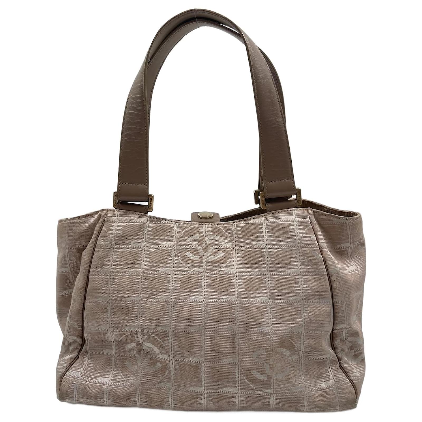 Beige Polyester New Travel Line Tote Chanel Bag ref.890551 - Joli