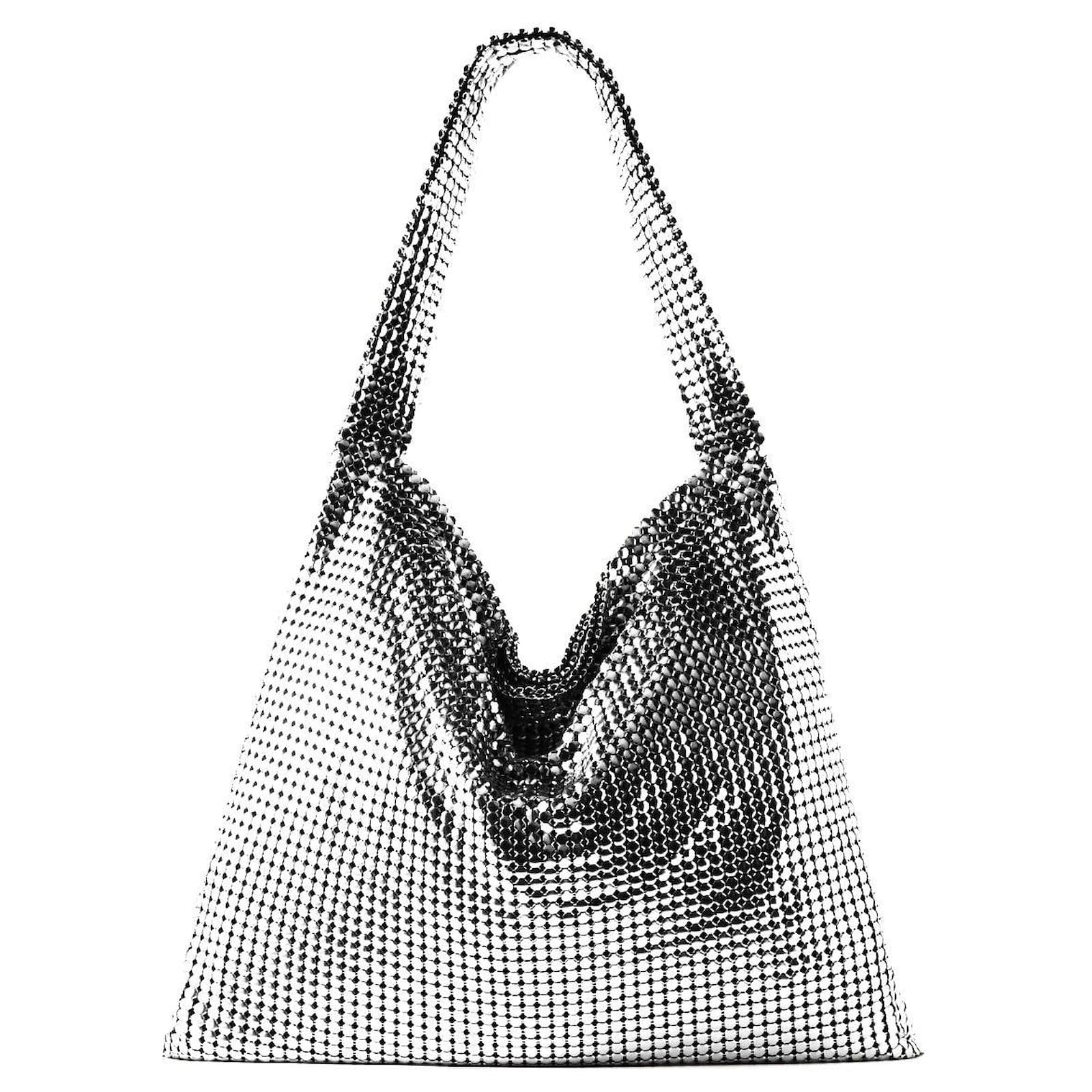 Rabanne Pixel Paco Rabanne Silver Bag Paco Rabanne Pixel Chainmail