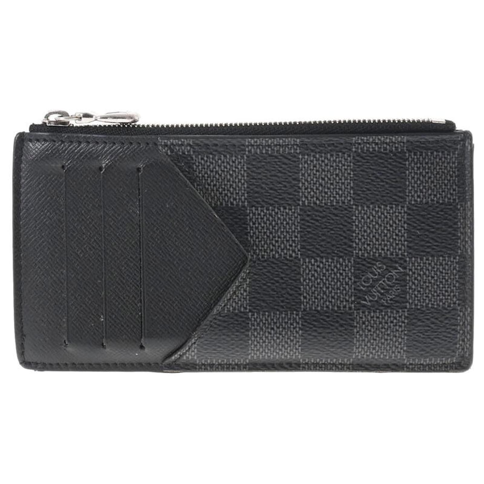 Louis Vuitton Porte-monnaie et porte- carte Black Cloth ref.891076 - Joli  Closet