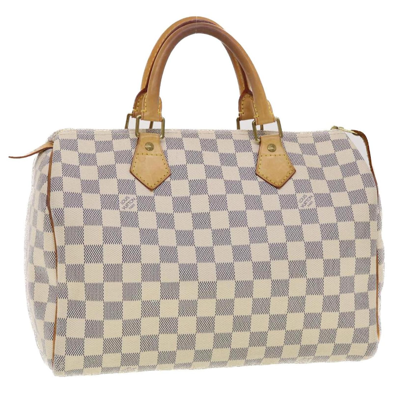 Louis Vuitton, Bags, Louis Vuitton Speedy 3 Handbag White Damier