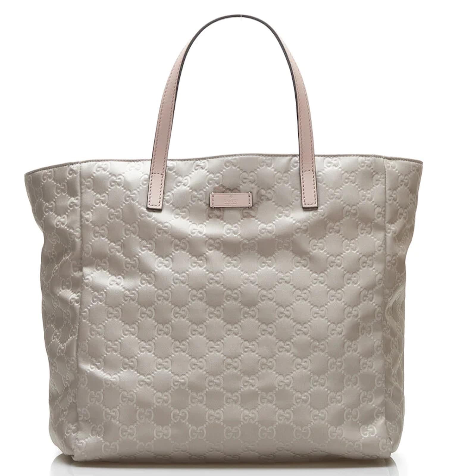 Gucci GG Nylon Tote Bag 282439 Grey Cloth ref.891648 Joli Closet