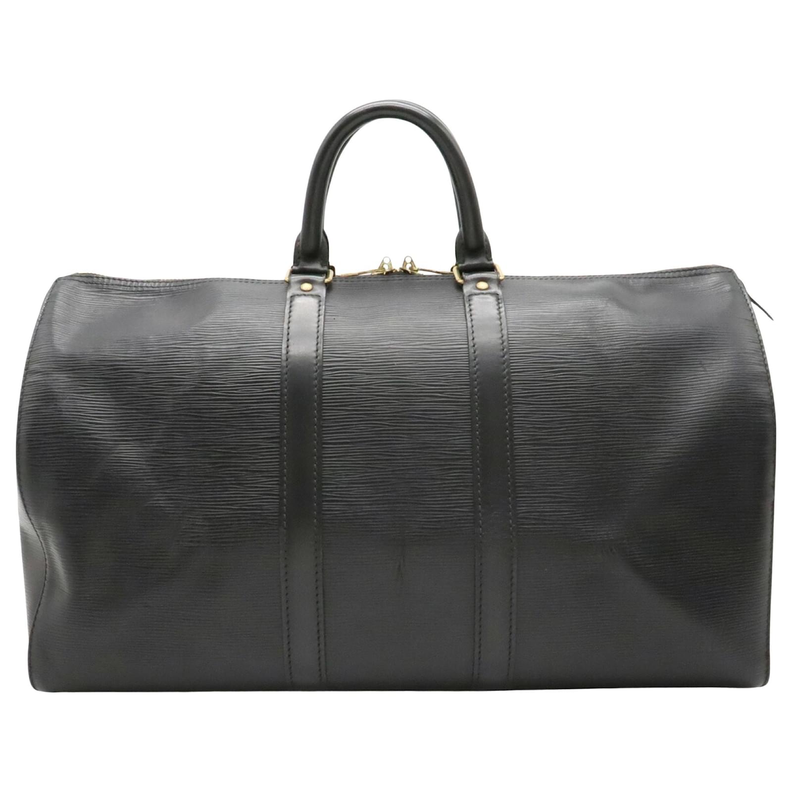 Louis Vuitton Keepall 45 Black Leather ref.891935 - Joli Closet