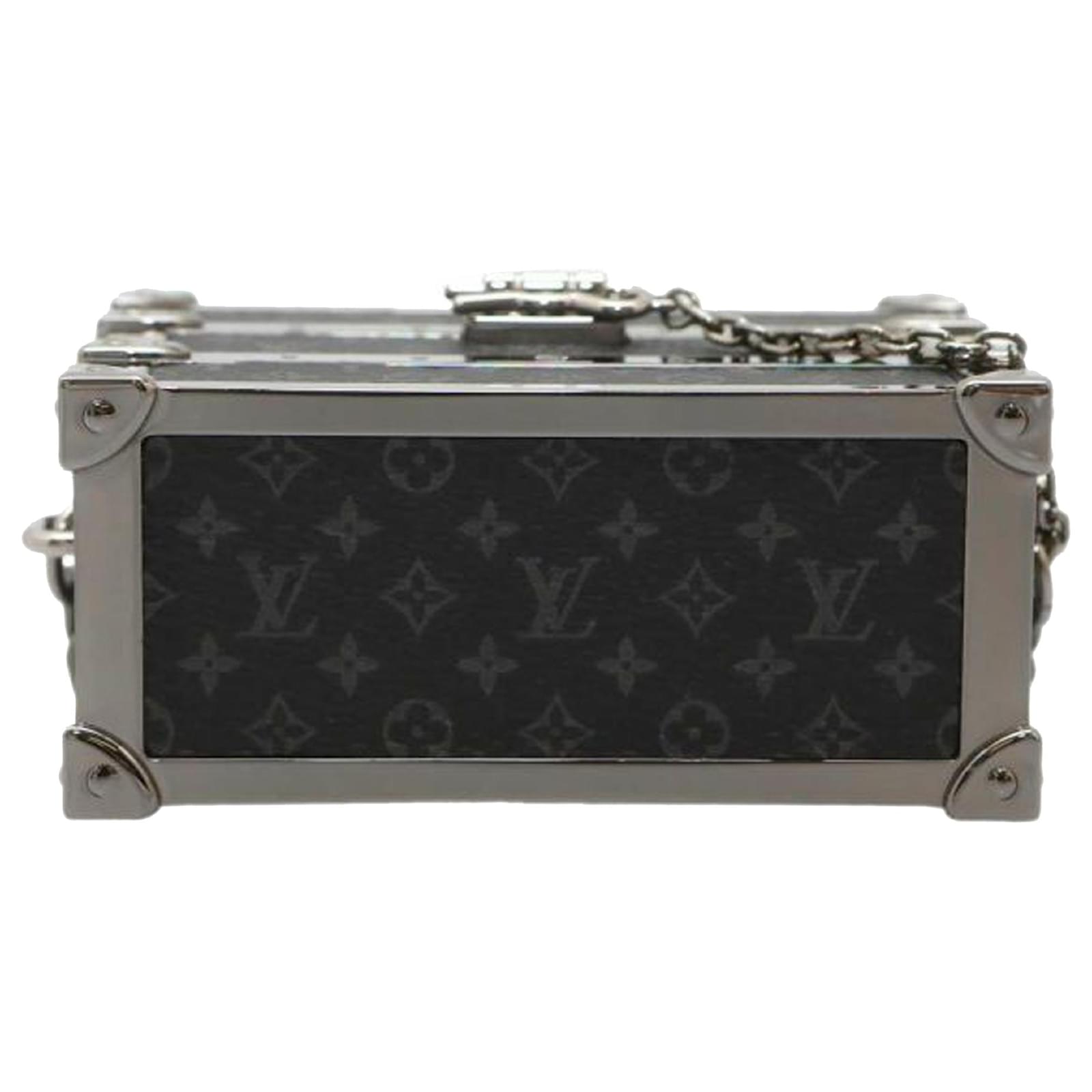 Louis Vuitton Trunk Clutch Box Monogram Titanium