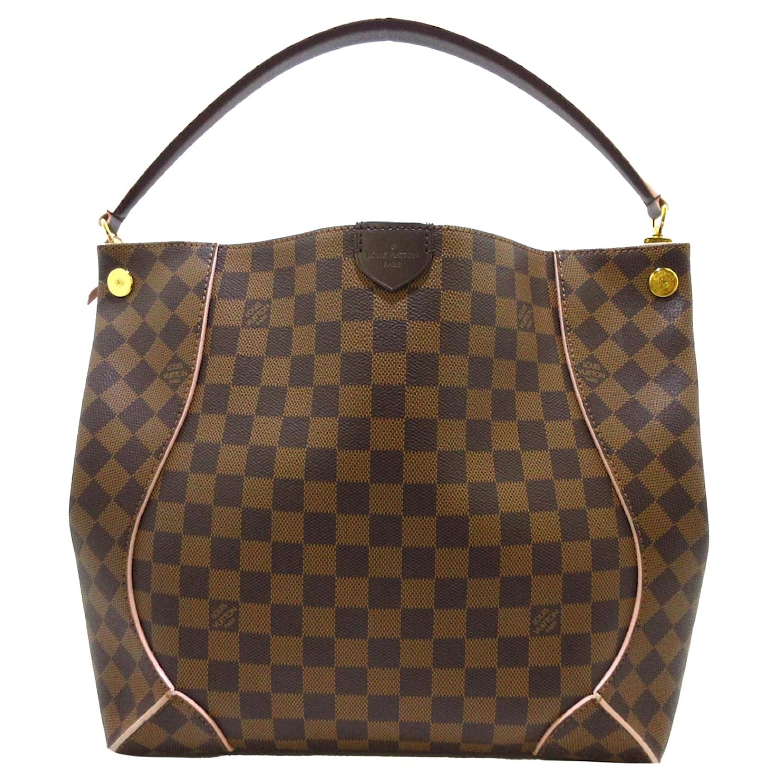 Louis Vuitton Brown Damier Ebene Caissa Hobo Toile Marron Ref Joli Closet