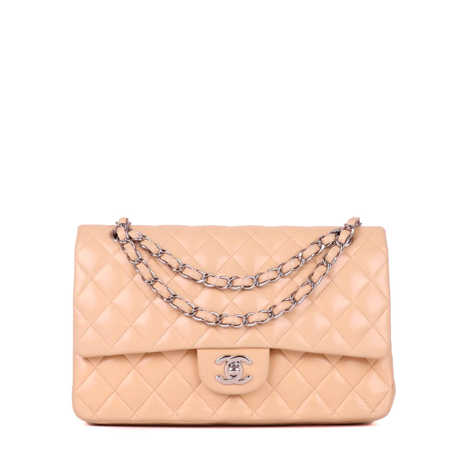 Timeless CHANEL Handbags T. Leather Beige ref.892443 - Joli Closet
