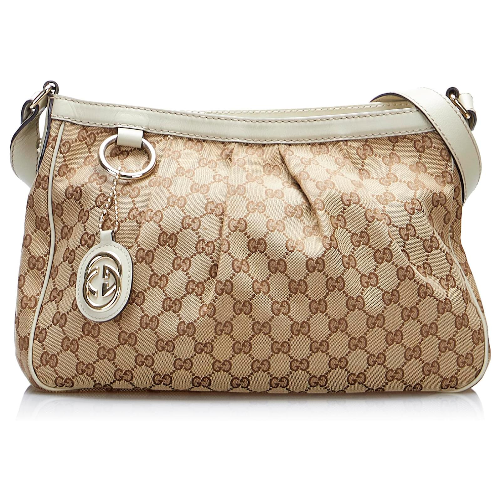 Beige Gucci GG Canvas Sukey Crossbody