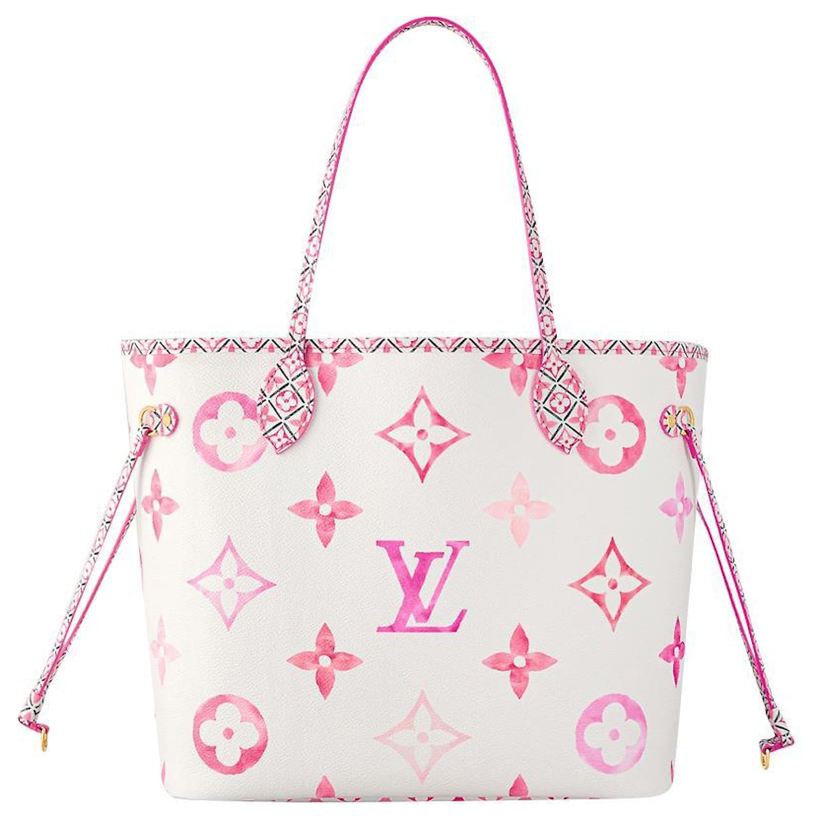 Louis Vuitton LV Neverfull MM by the pool Pink Cloth ref.894202