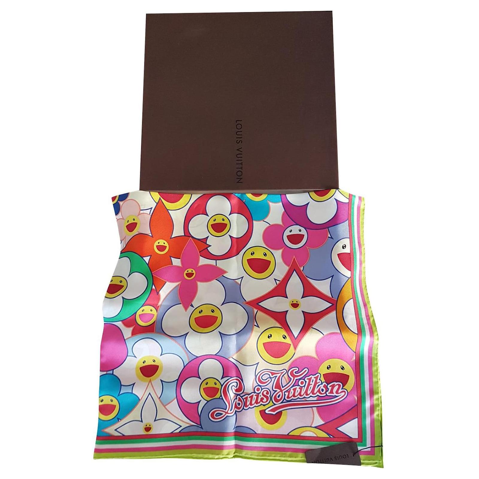 Louis Vuitton x Takashi Murakami foulard in seta - La Belle Epoque