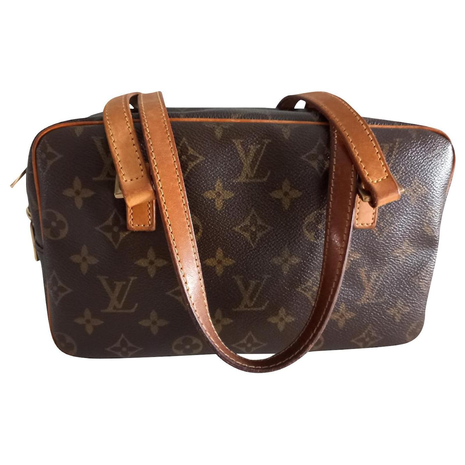 Louis Vuitton Cite Monogram Canvas Leather Shoulder Bag