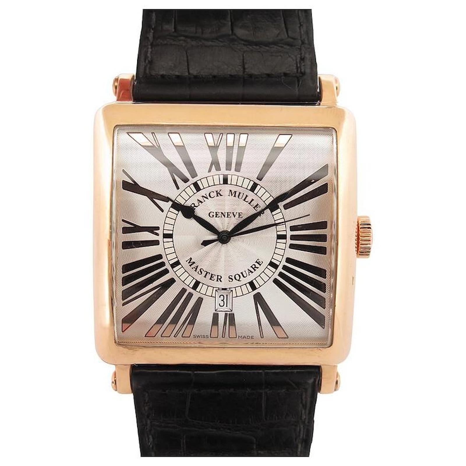 FRANCK MULLER MASTER SQUARE WATCH 6000k pink gold 18K AUTOMATIC