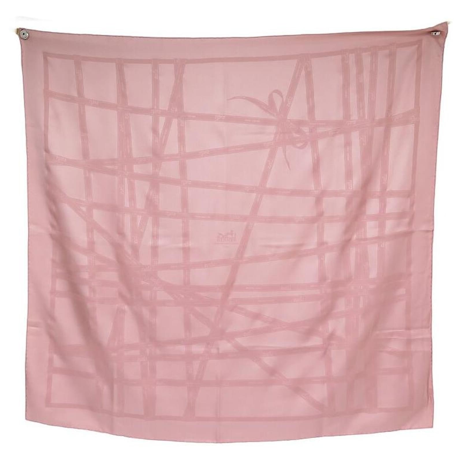 Silk scarf square Blush Pink