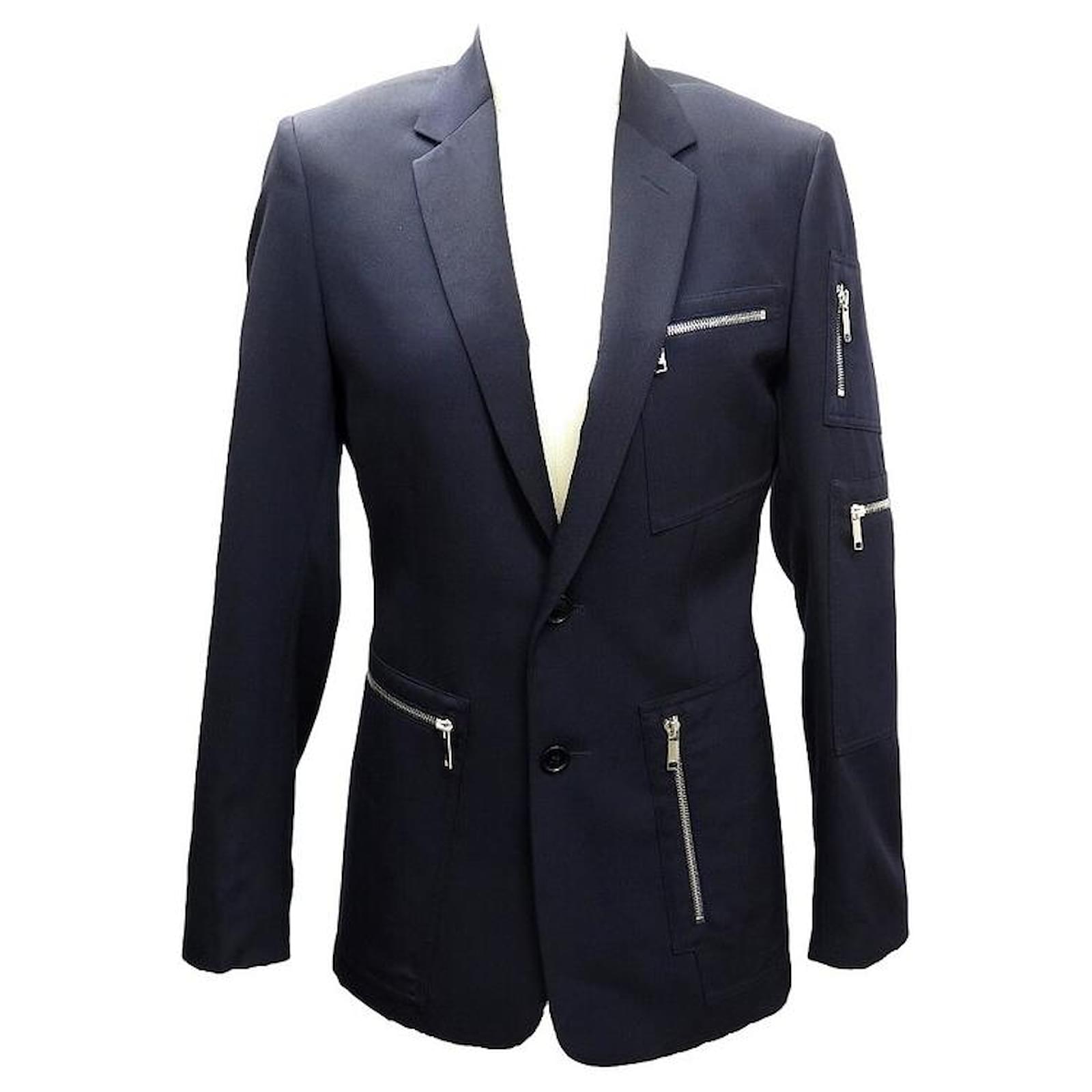 Christian Dior NEW DIOR HOMME JACKET 663C259a3576 44 S NAVY BLUE