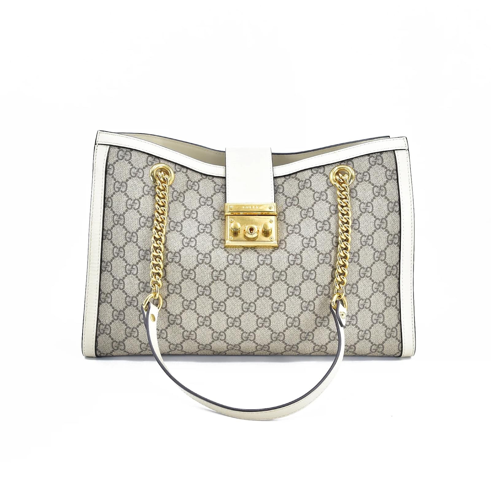 Gucci GG Supreme Padlock Medium Shoulder Bag