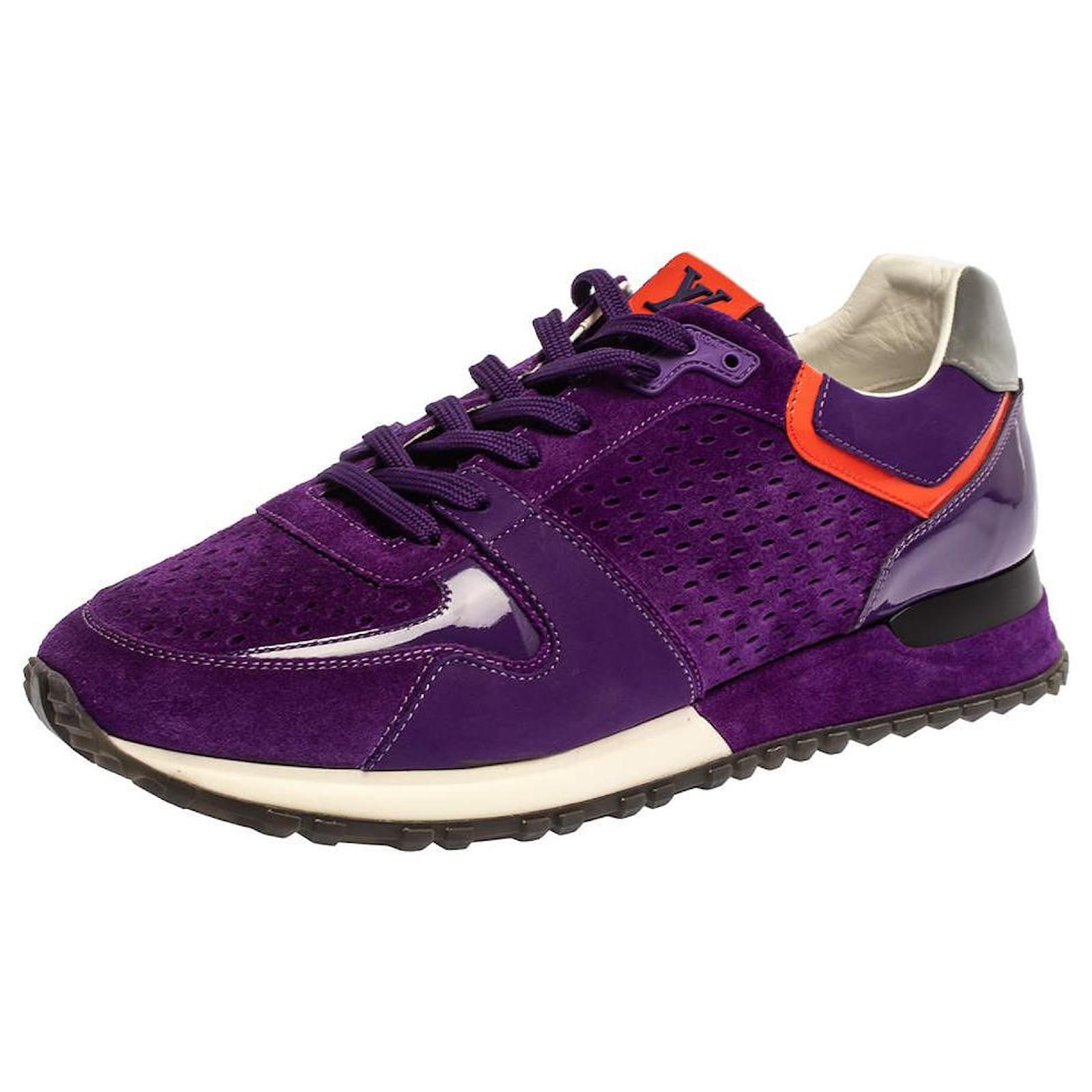 Louis Vuitton Purple Suede Run Away Sneakers
