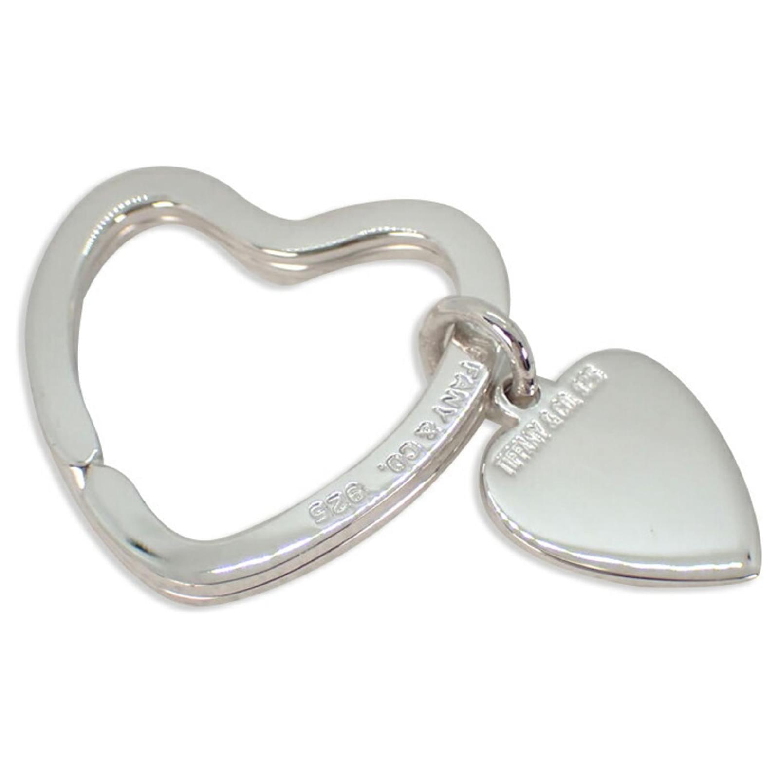 Tiffany open deals heart key ring