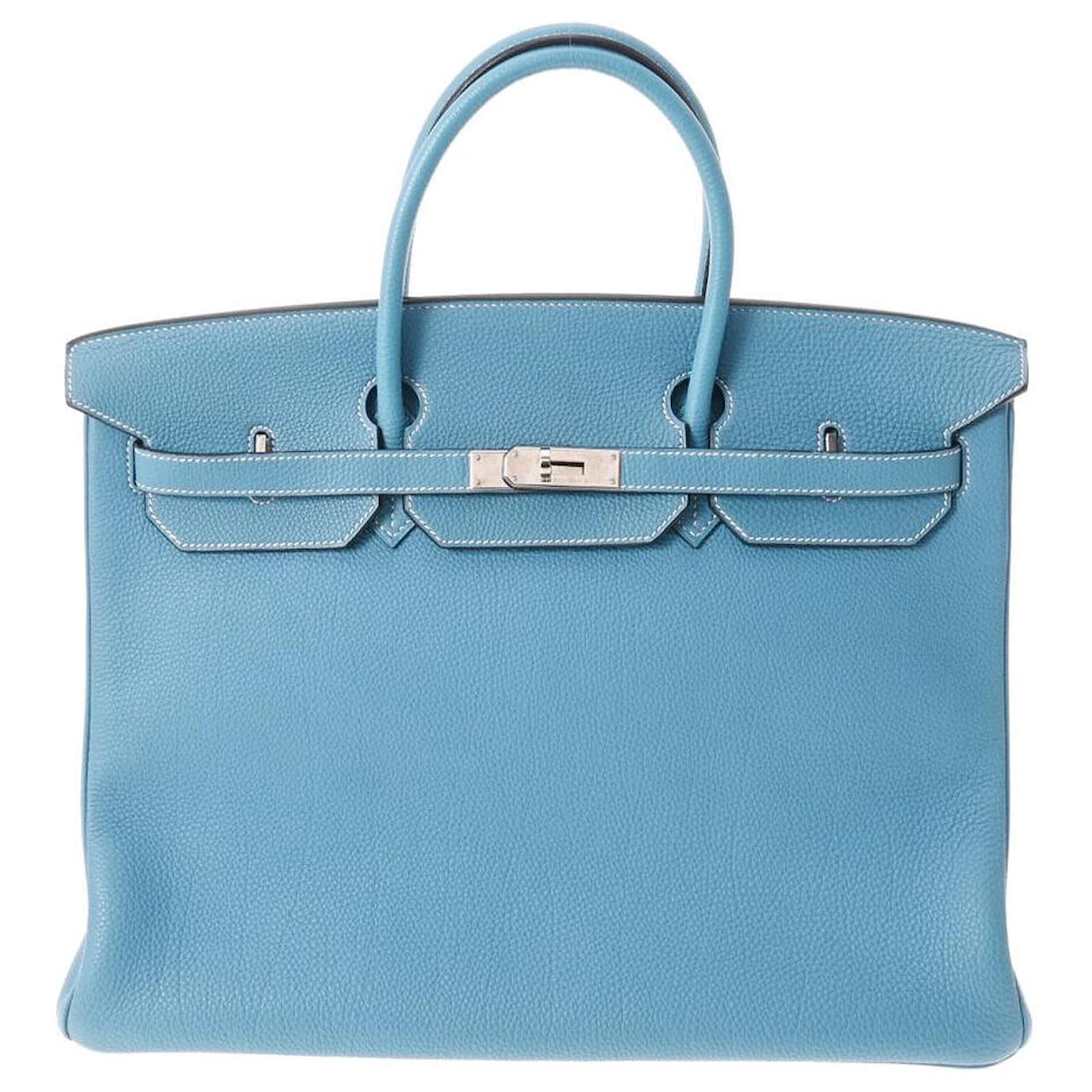 Hermès Birkin 40 Blue Leather ref.895060 - Joli Closet