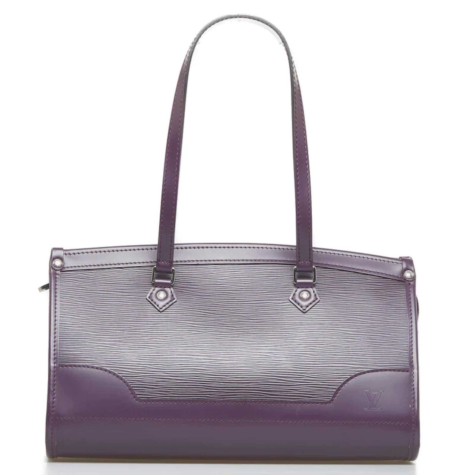 Authentic Louis Vuitton Epi Madeleine PM Shoulder Bag Purple M5933K LV  K0492