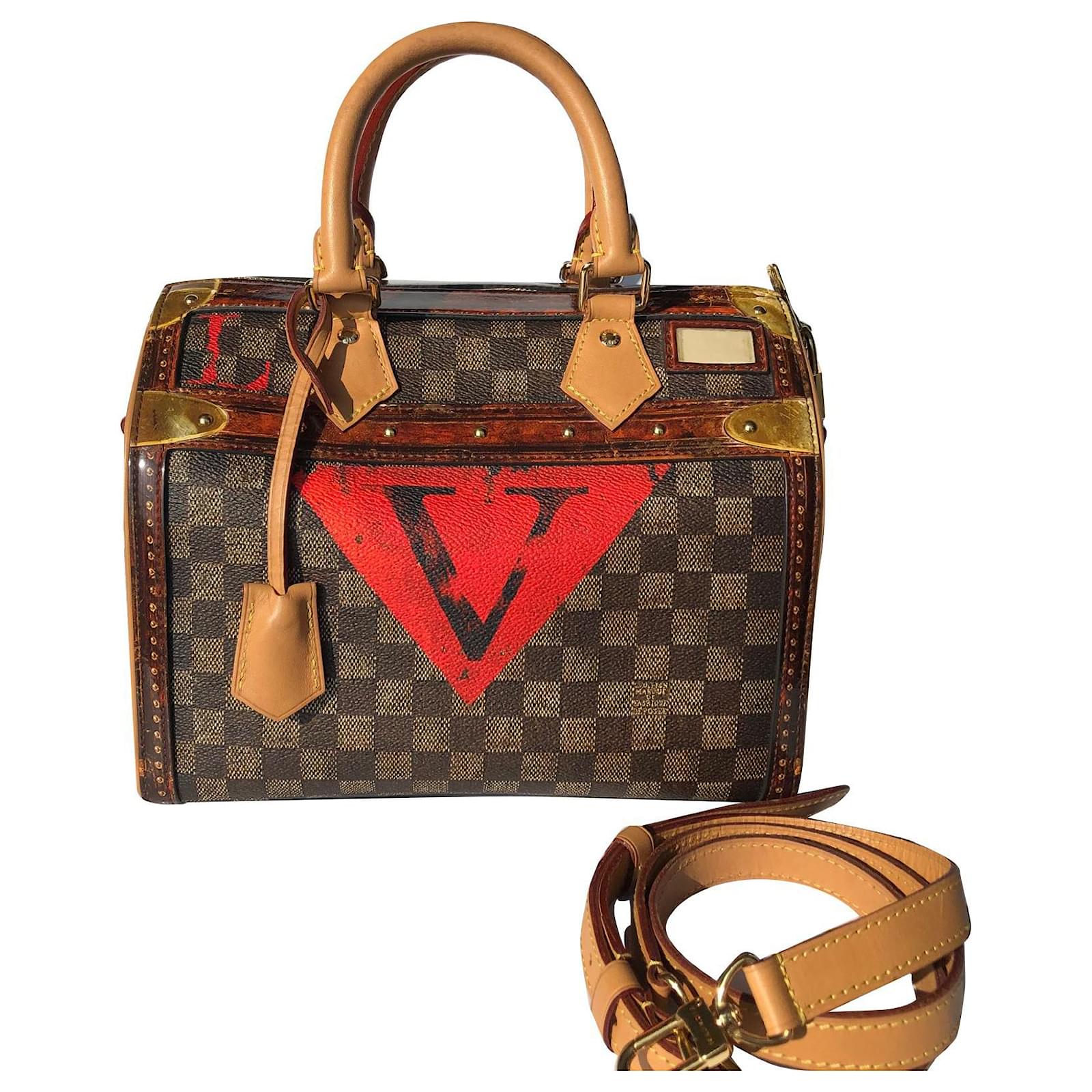 Louis Vuitton Limited Edition Crafty Speedy Bandouliere Bag
