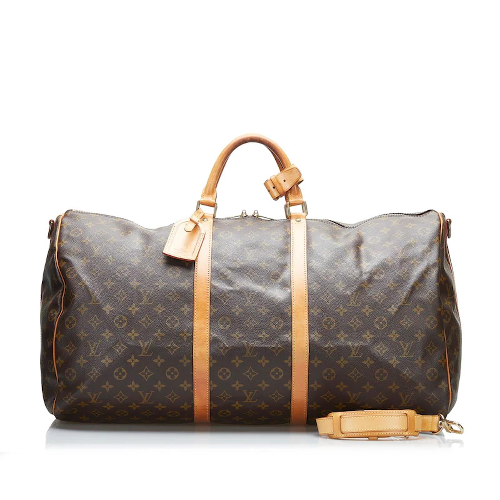 Louis Vuitton Keepall 55 Travel Handbag Purse Monogram M41424