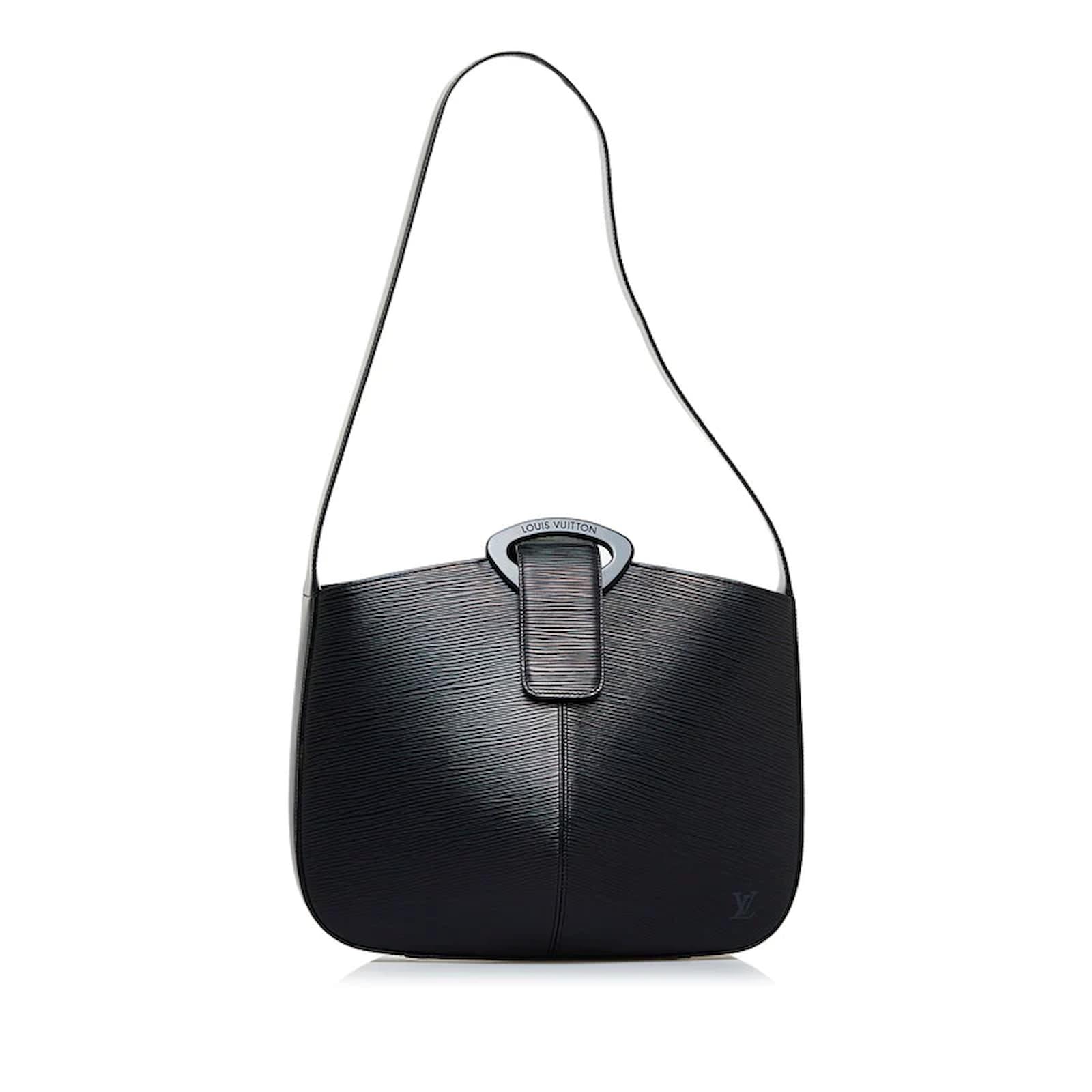 Louis Vuitton Epi Reverie M52162 Black Leather Pony-style calfskin ref ...