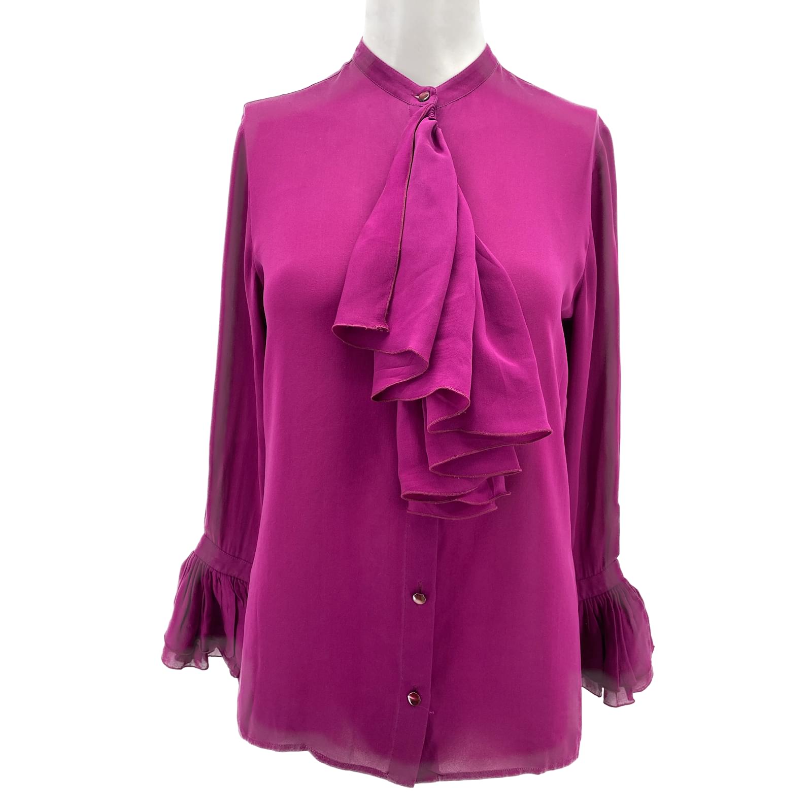 GUCCI Tops T.fr 36 silk Purple ref.895905 - Joli Closet