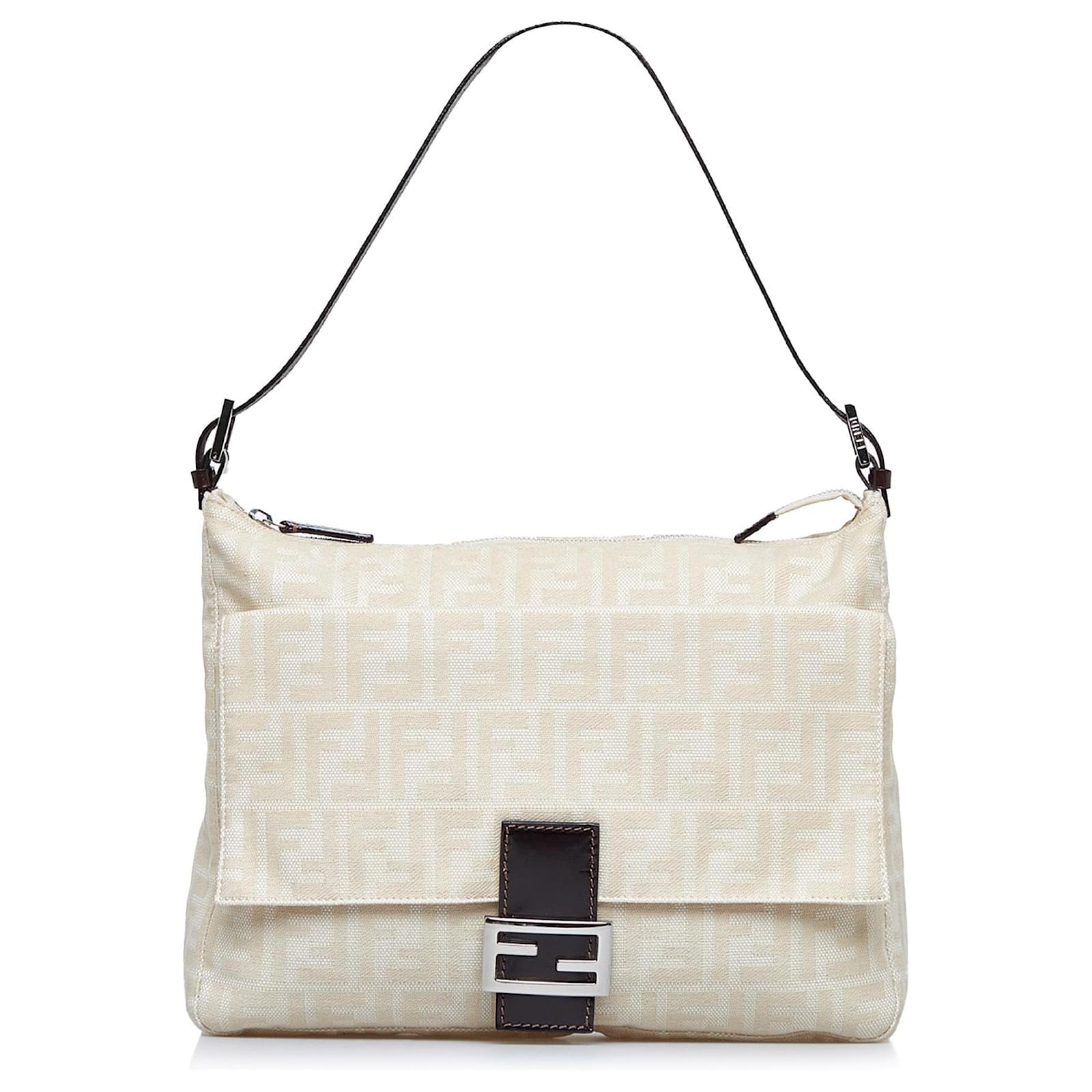 Fendi Brown Zucca Canvas Shoulder Bag