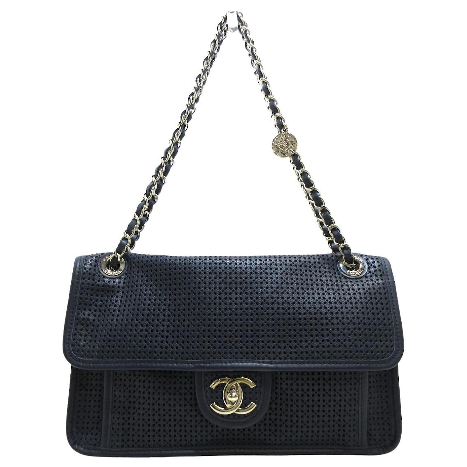 Chanel French Riviera Navy blue Leather ref.896547 - Joli Closet