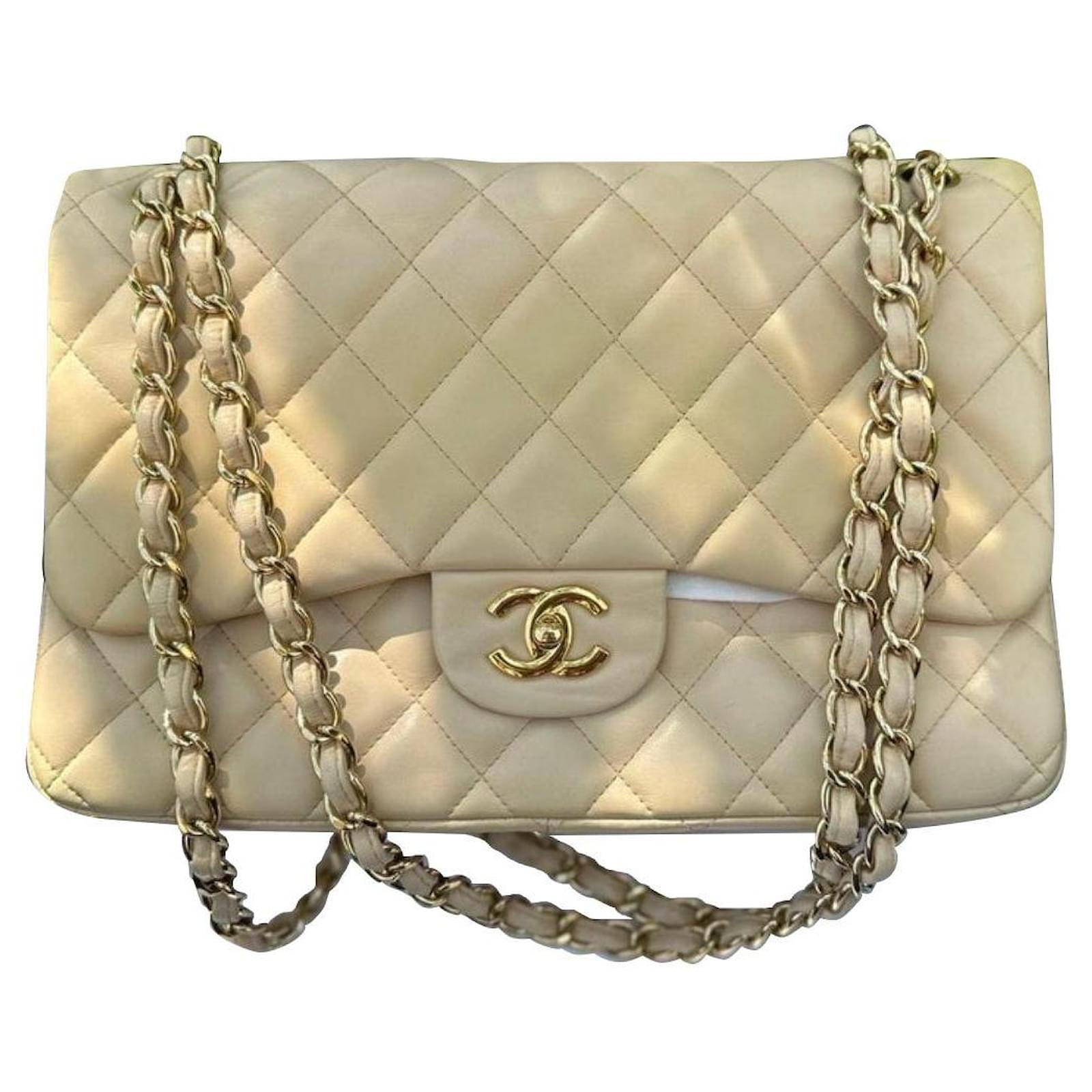Chanel Jumbo Leather Maxi Bag