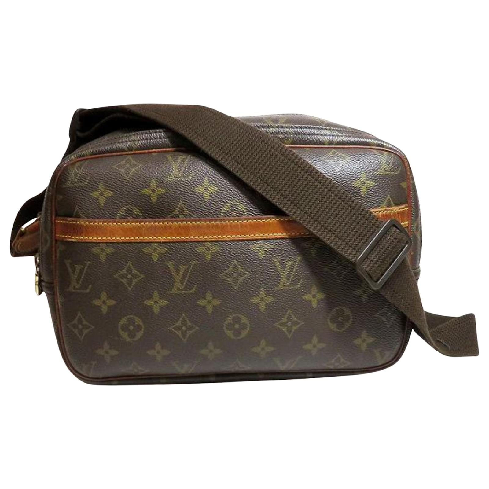Louis Vuitton Crossbody Bag Reporter Brown Cloth ref.1004379 - Joli Closet