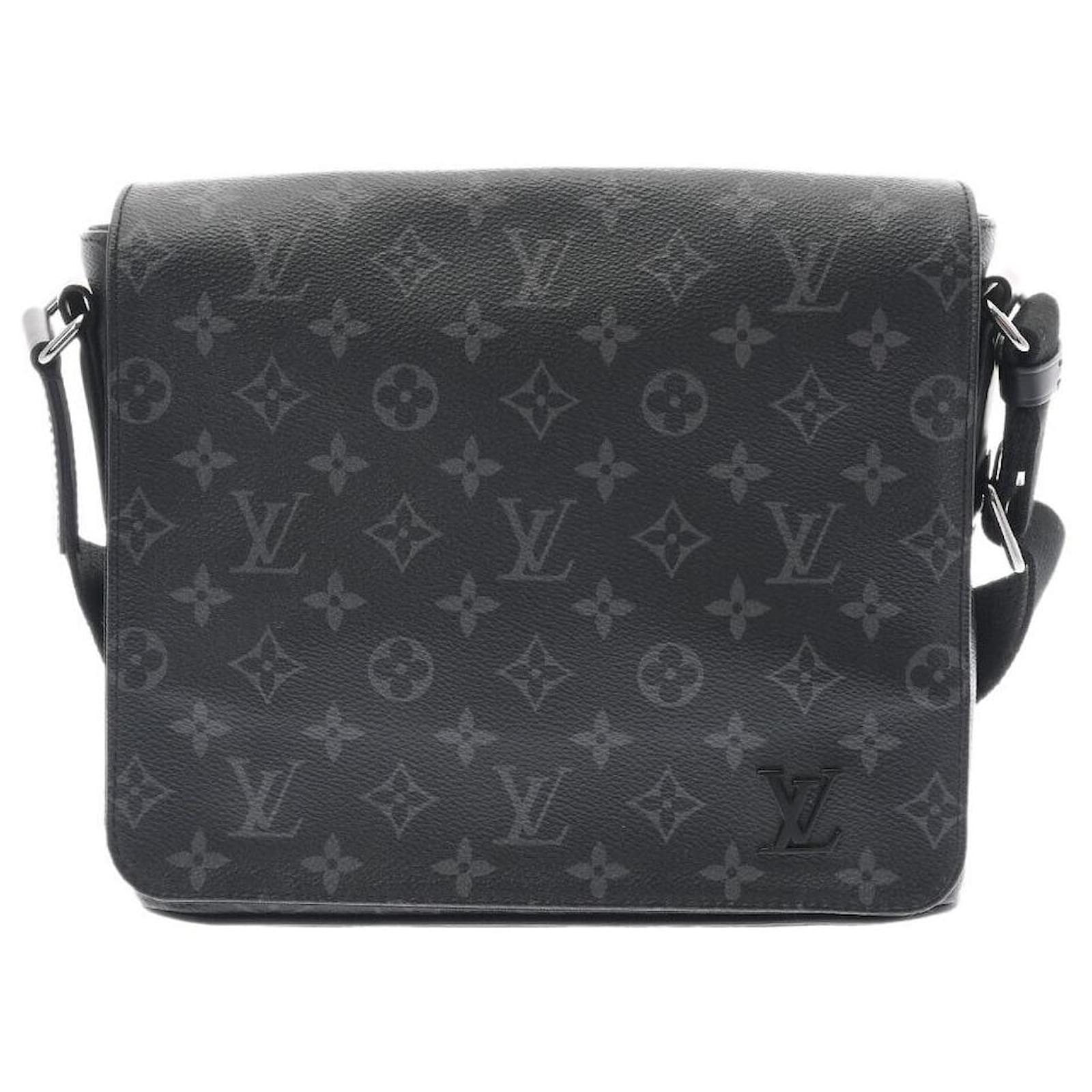 District PM Messenger Bag - Luxury Monogram Eclipse Grey