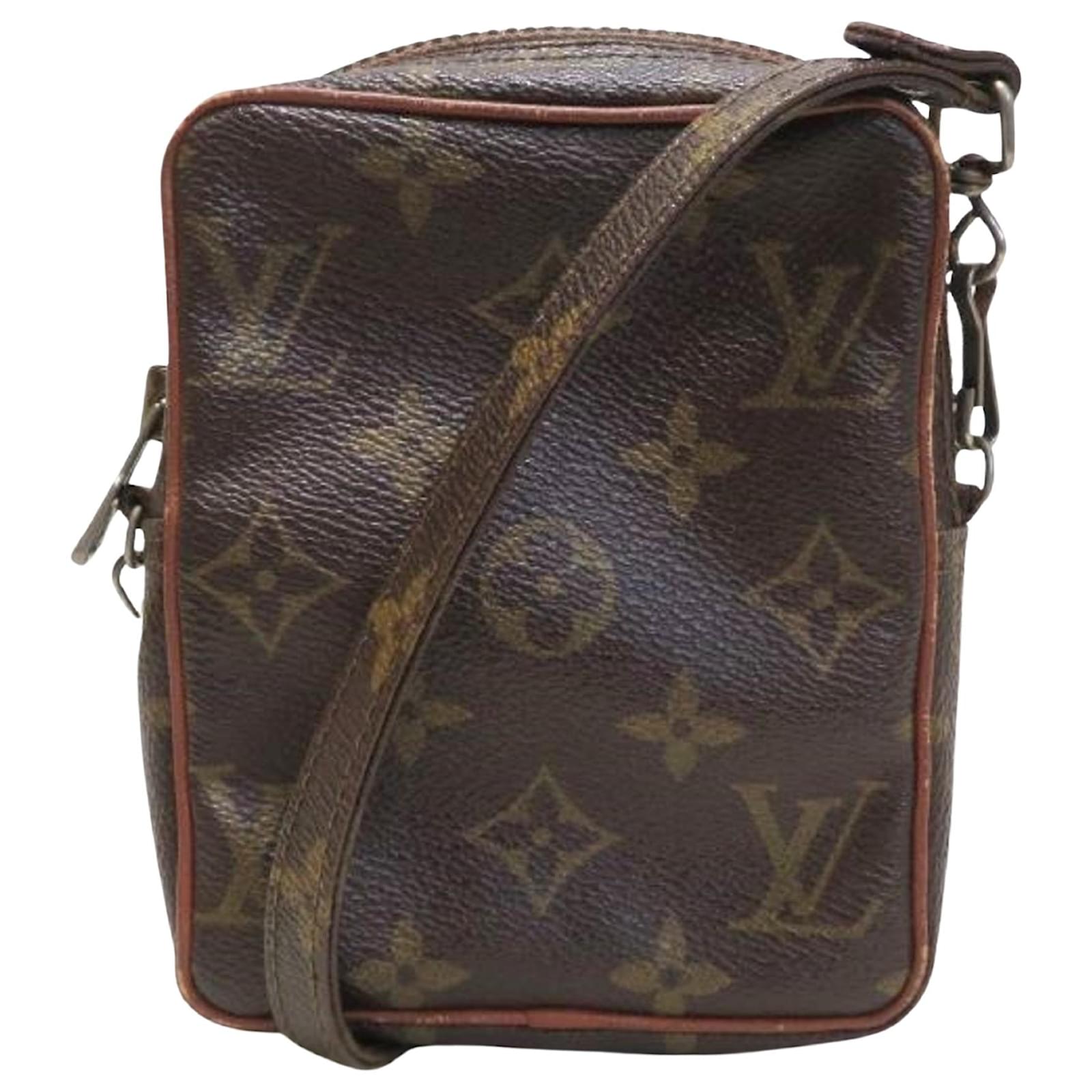 Louis+Vuitton+Danube+Shoulder+Bag+Mini+Brown+Canvas for sale