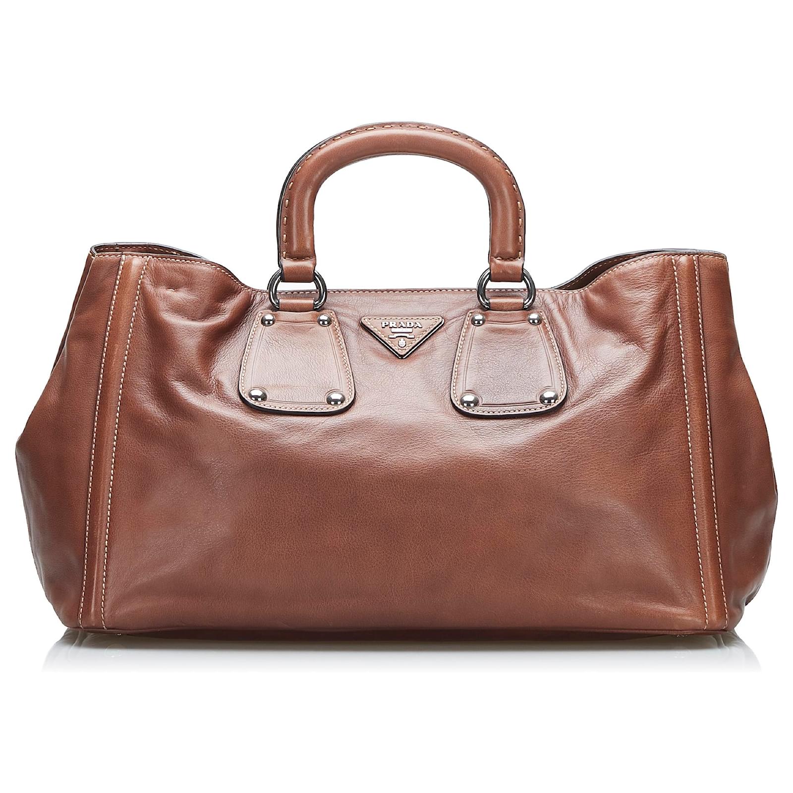 Prada Patent Calf Leather Handbag