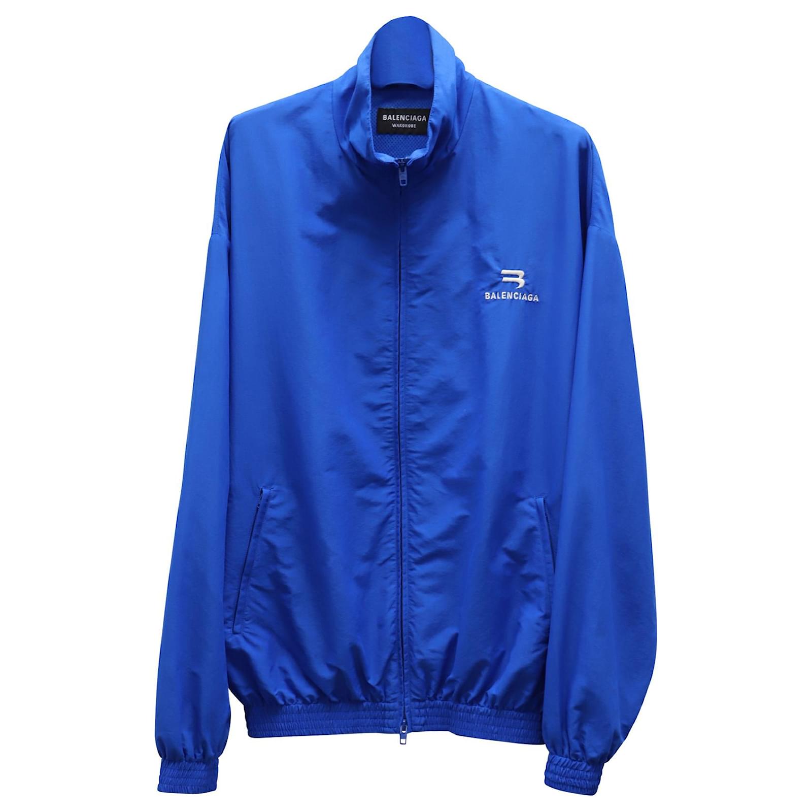 Zip-Up Jacket in Blue Nylon Polyamide ref.898029 - Closet