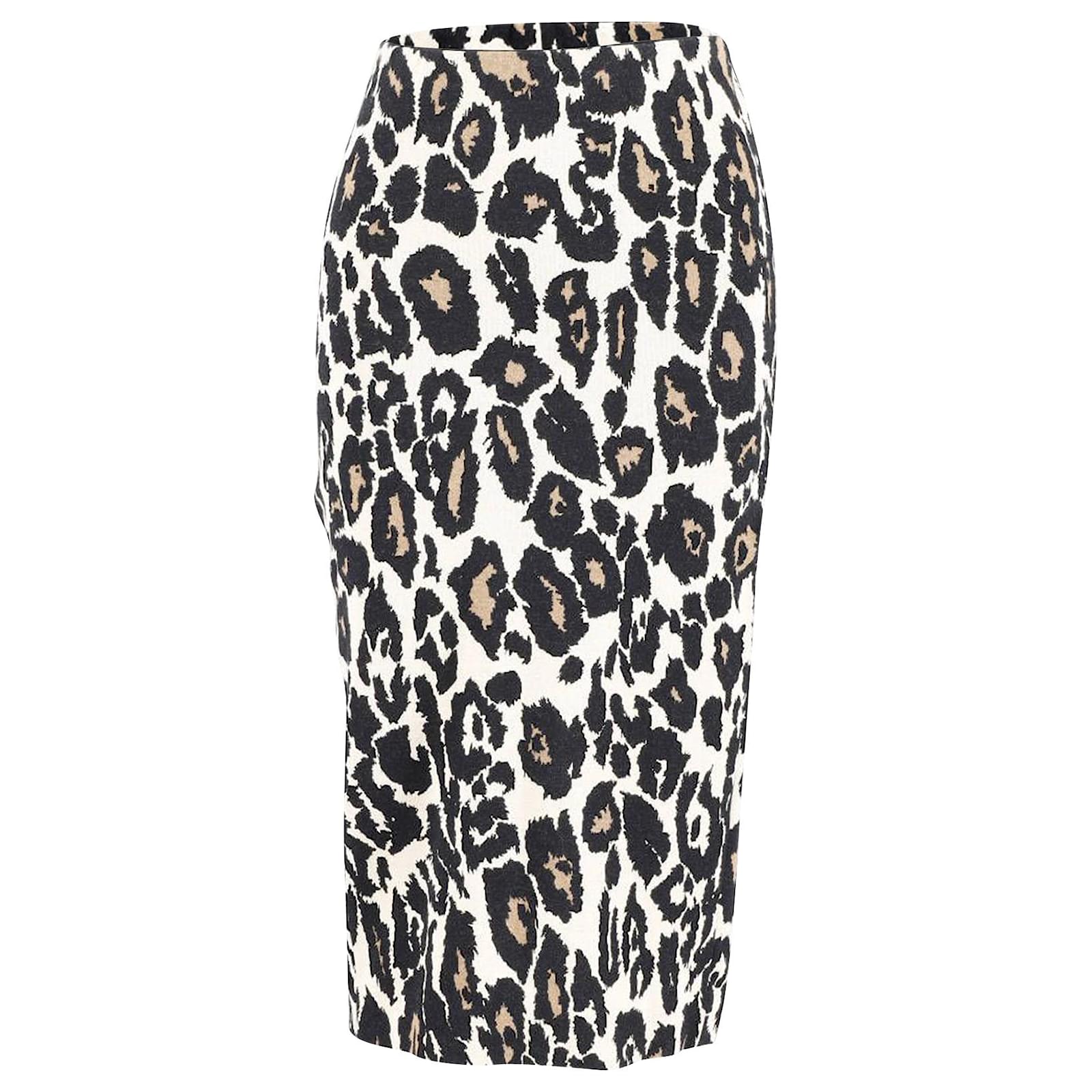 Dvf leopard outlet pencil skirt