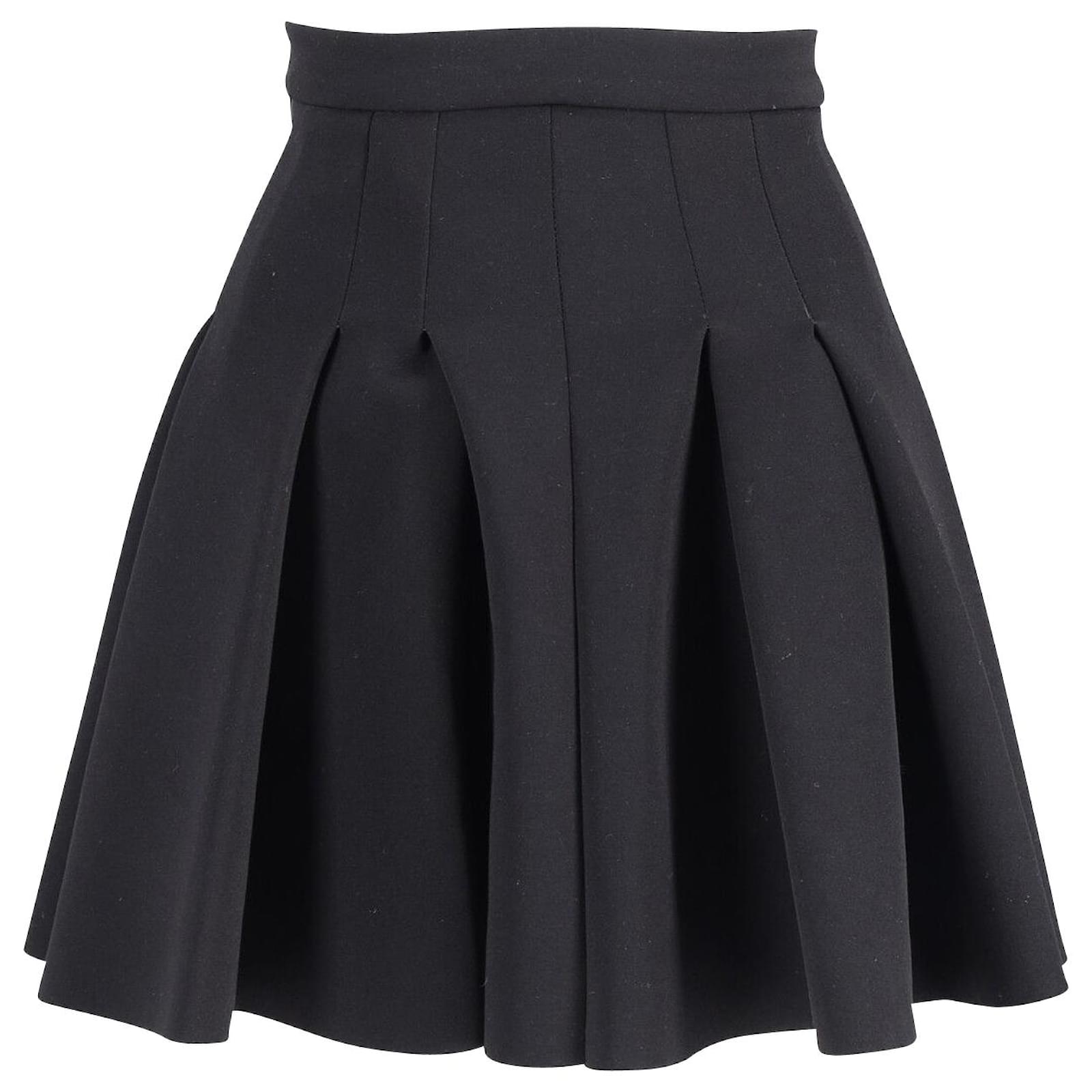 Alexander Wang Pleated Mini Skirt in Black Polyester ref.898612 - Joli ...