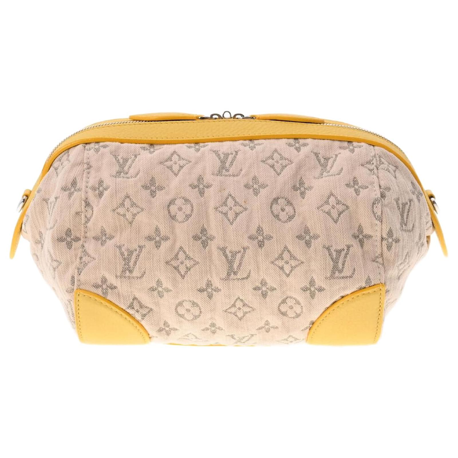 Louis Vuitton Pochette Round Yellow Denim ref.899927 - Joli Closet