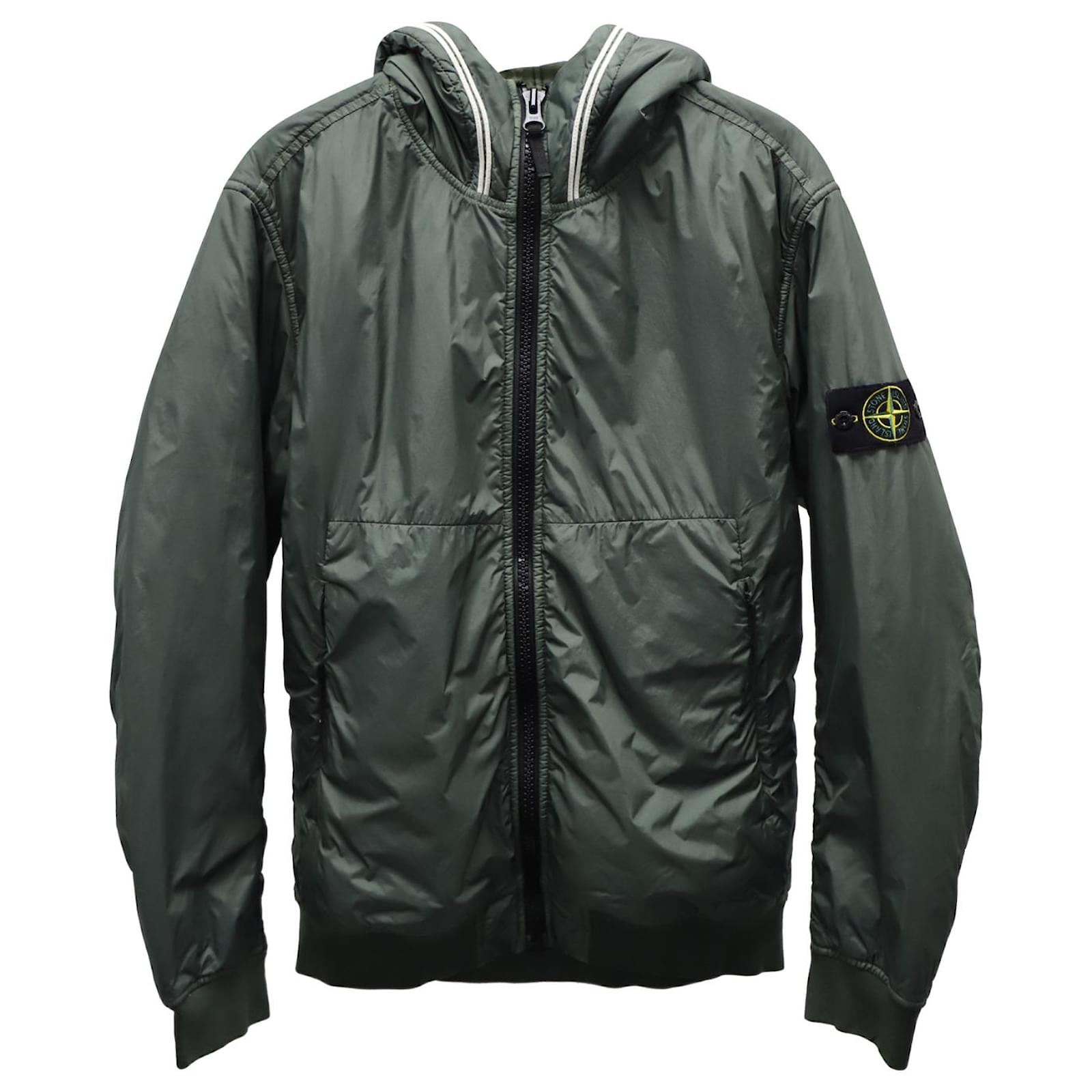 Stone island garment dyed crinkle 2025 reps ny piping hooded jacket