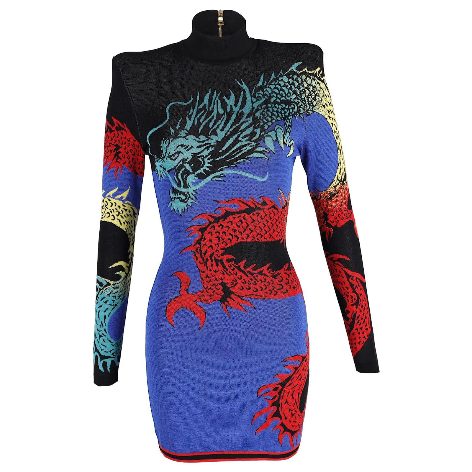 Balmain dragon dress best sale