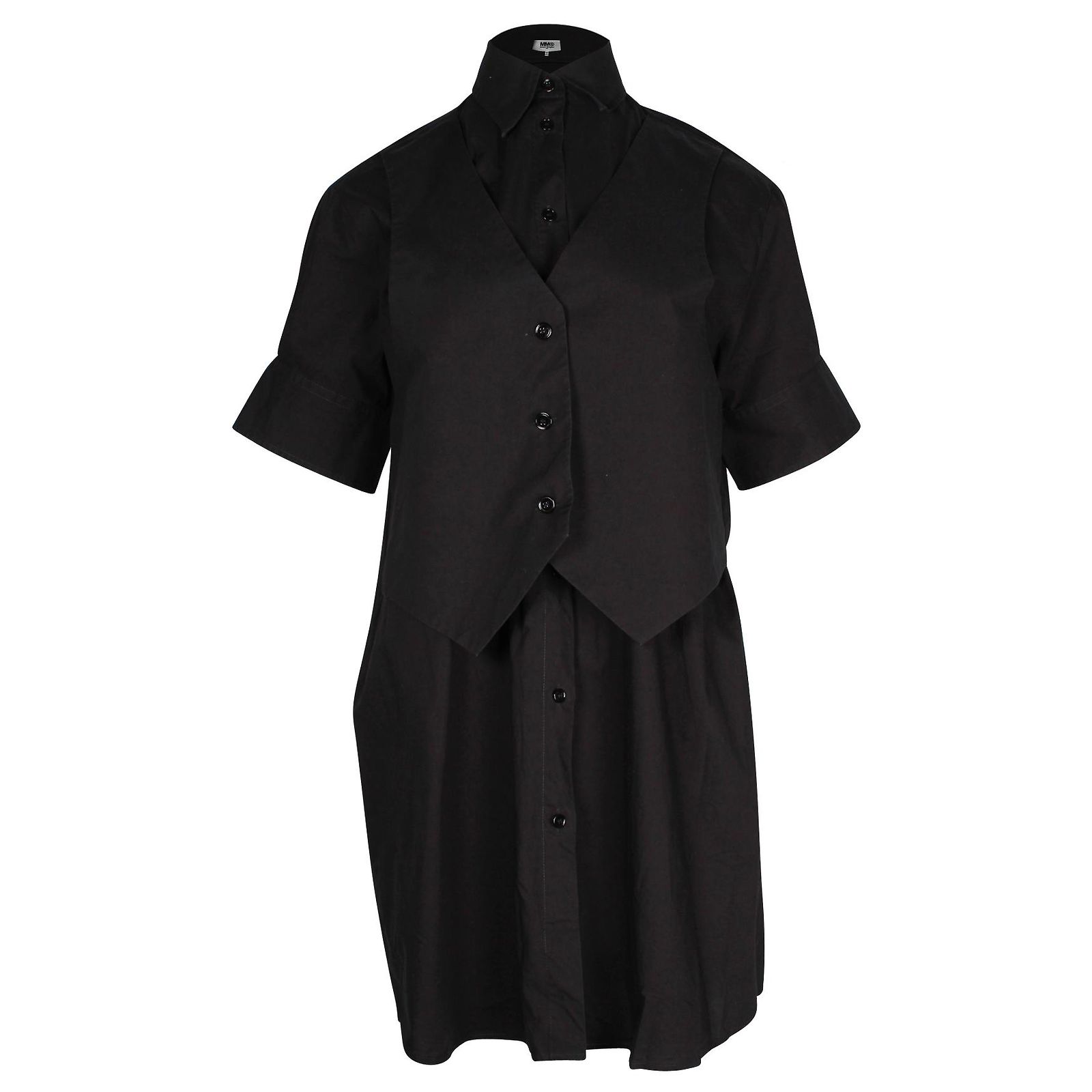 Maison Martin Margiela Maison Margiela Vest Robe chemise superposée en ...