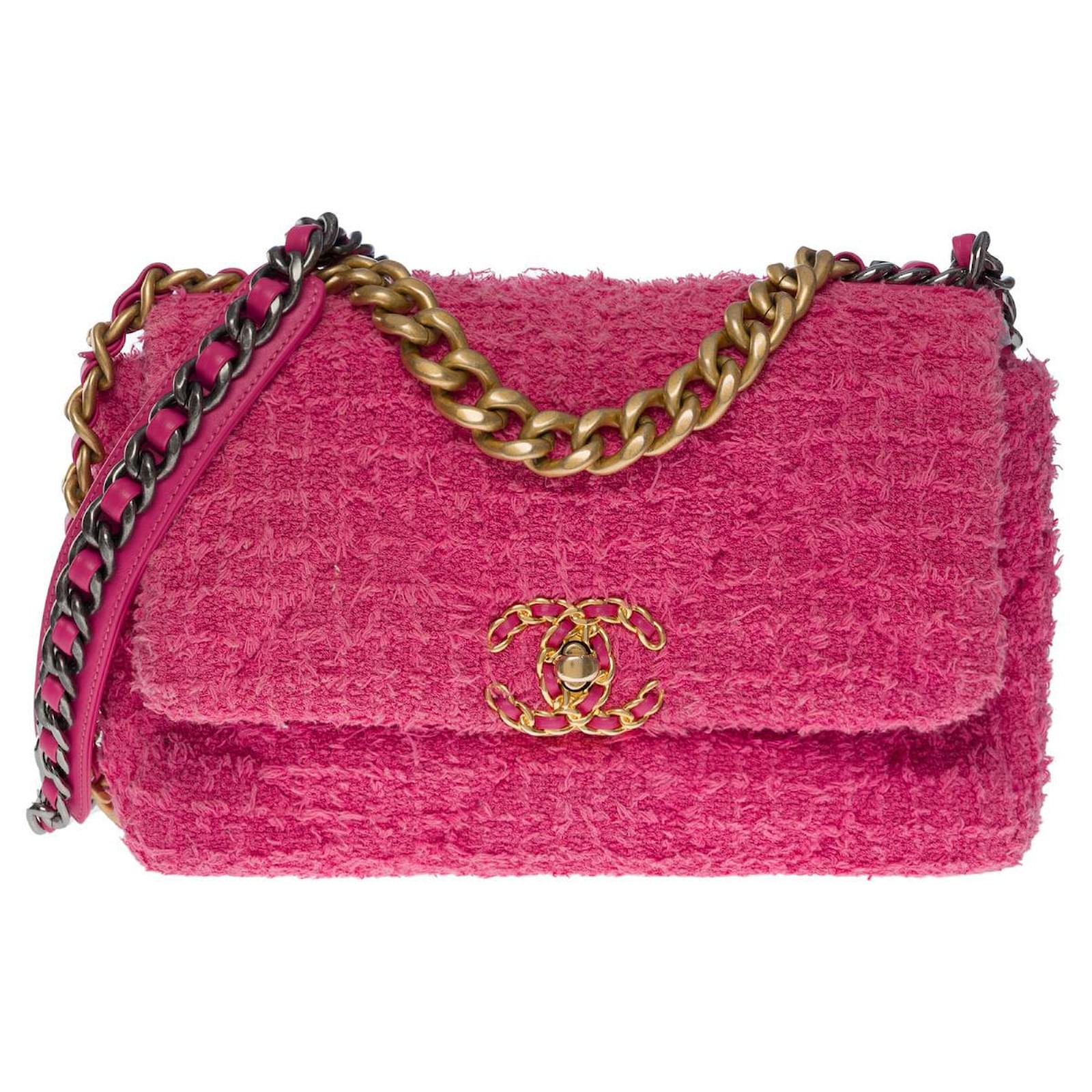 Misc Chanel Chanel Bag Chanel 19 in Pink Tweed - 101204