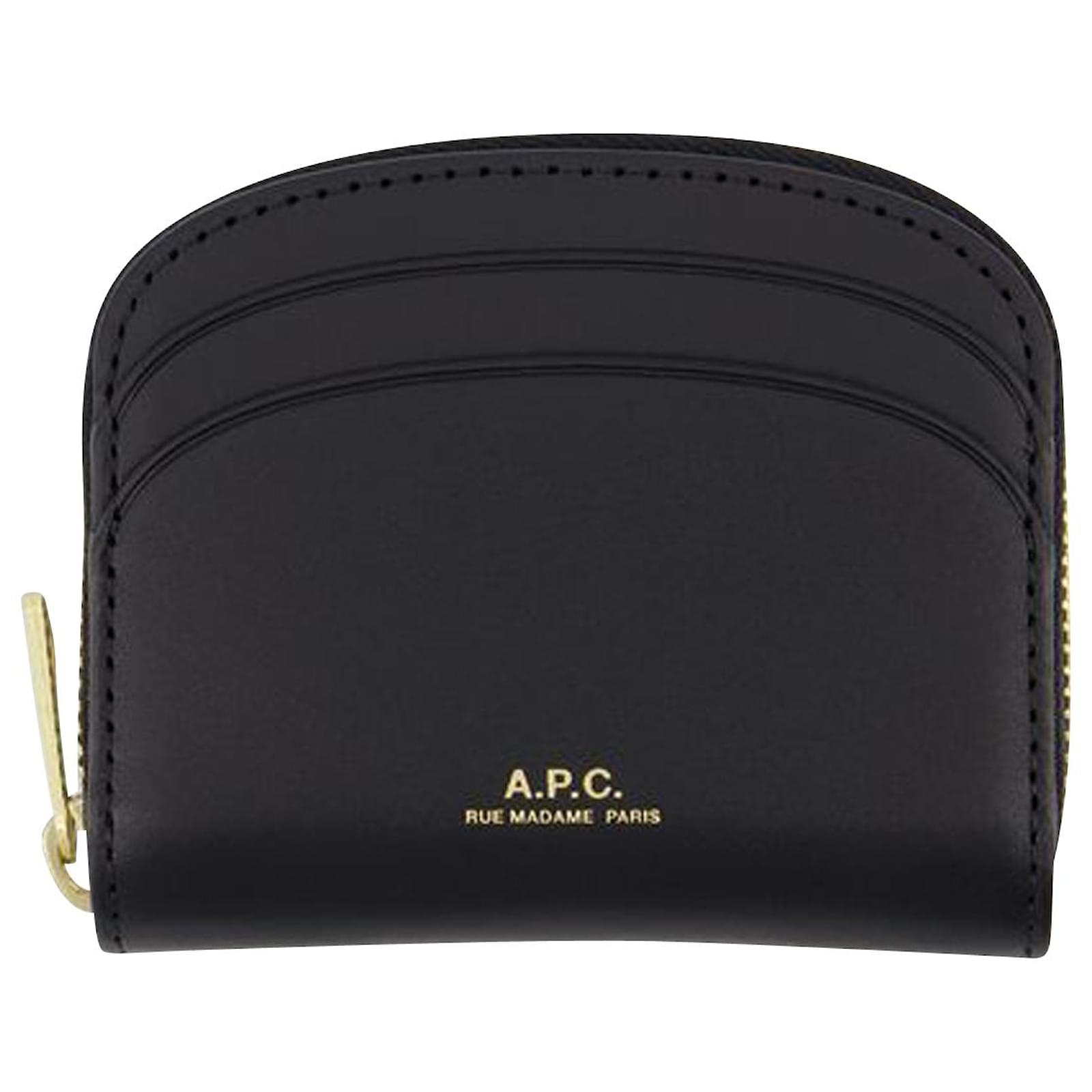 Apc Compact Demi Lune Mini Change Purse - A.P.C - Leather - Black  Pony-style calfskin ref.901669 - Joli Closet