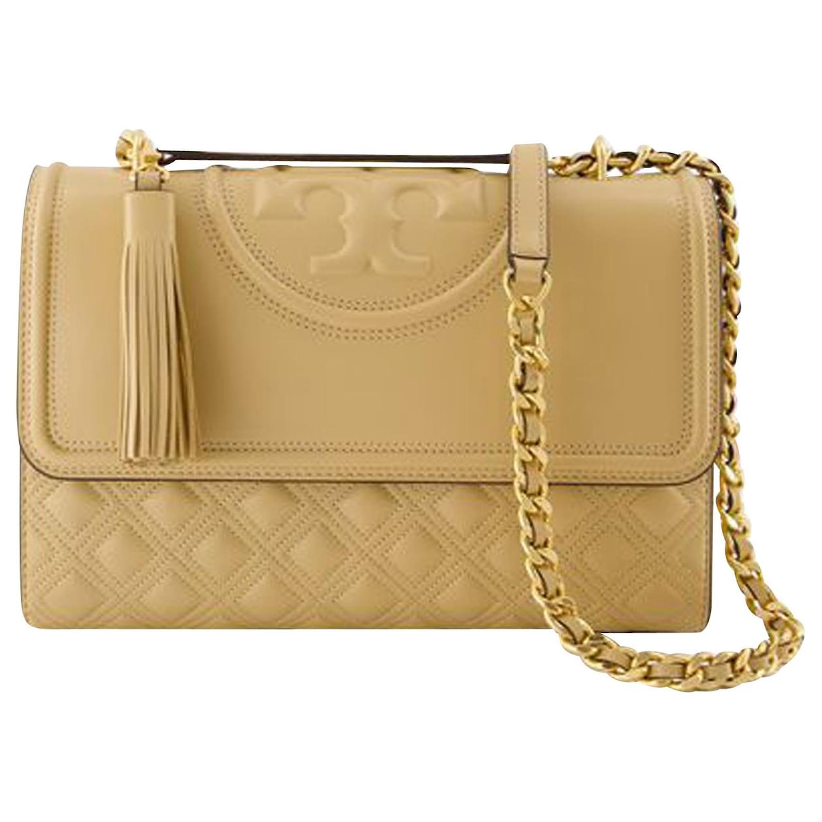 Womens Tory Burch brown Leather Fleming Shoulder Bag | Harrods #  {CountryCode}