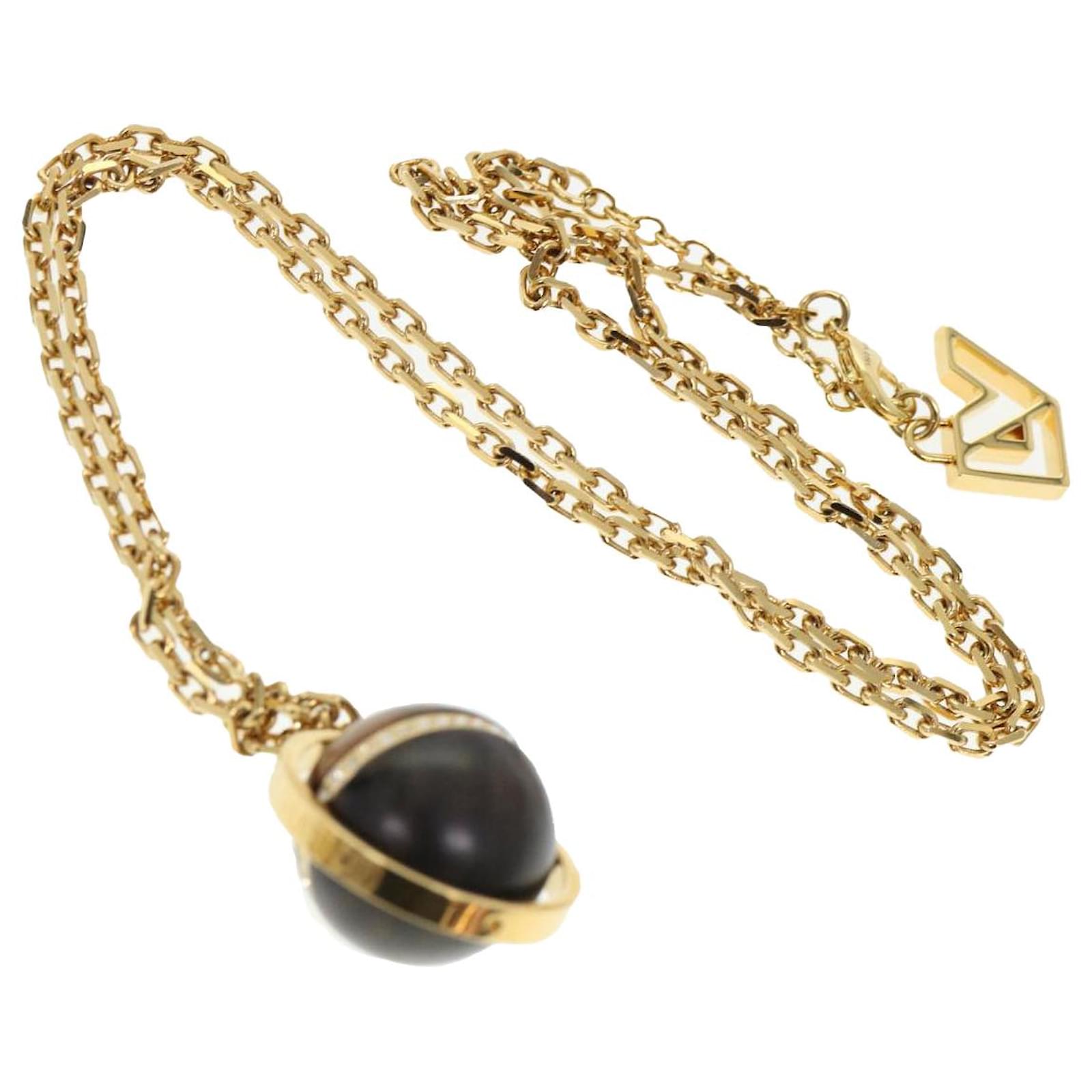 Louis Vuitton Lv Whistle Chain Pendant Necklace Silver